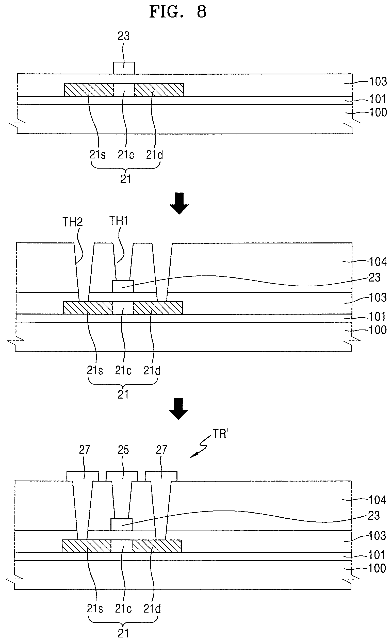 Patent US12310058 Figure 10 – Thin film transistor substrate