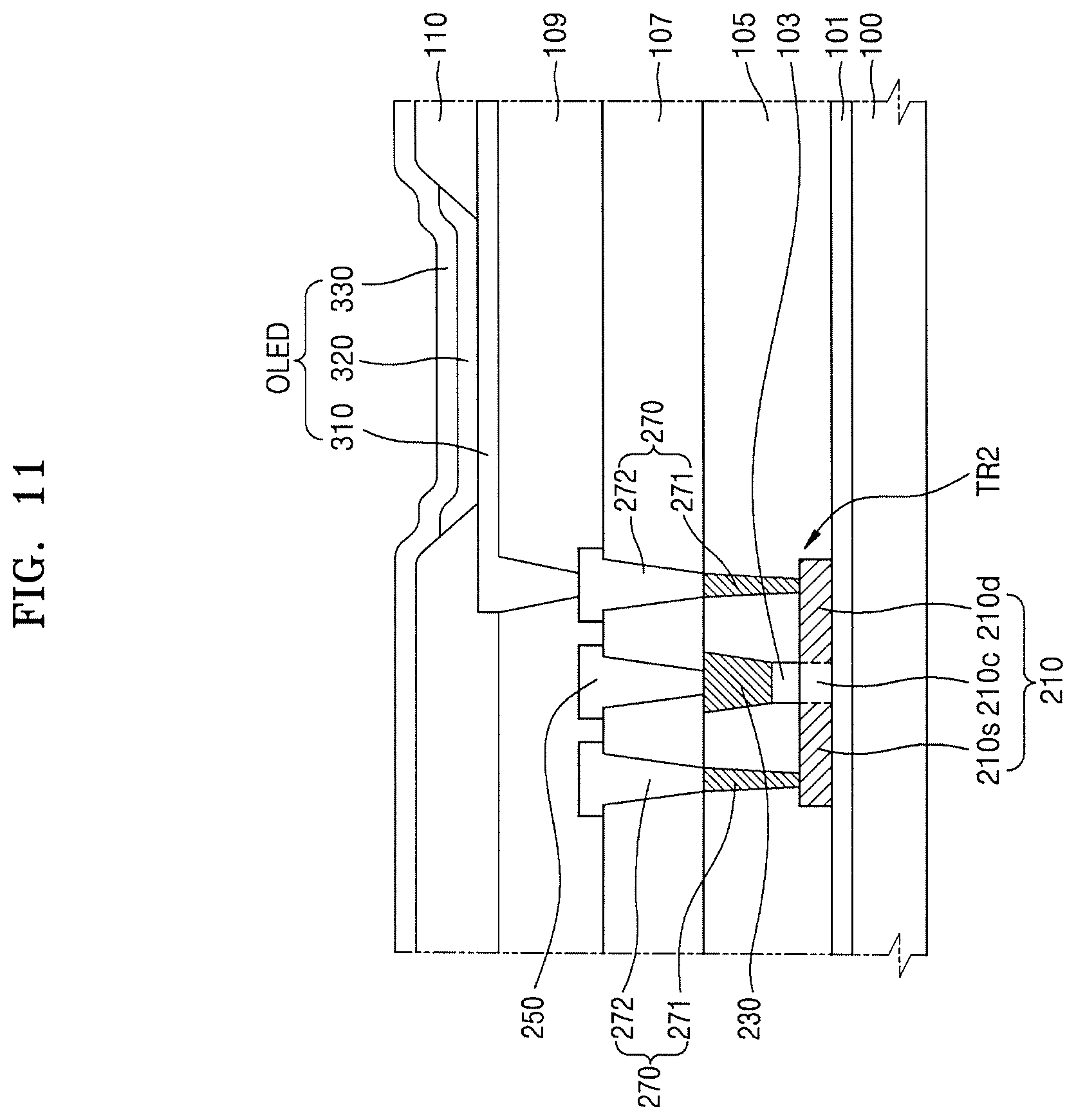 Patent US12310058 Figure 13 – Thin film transistor substrate