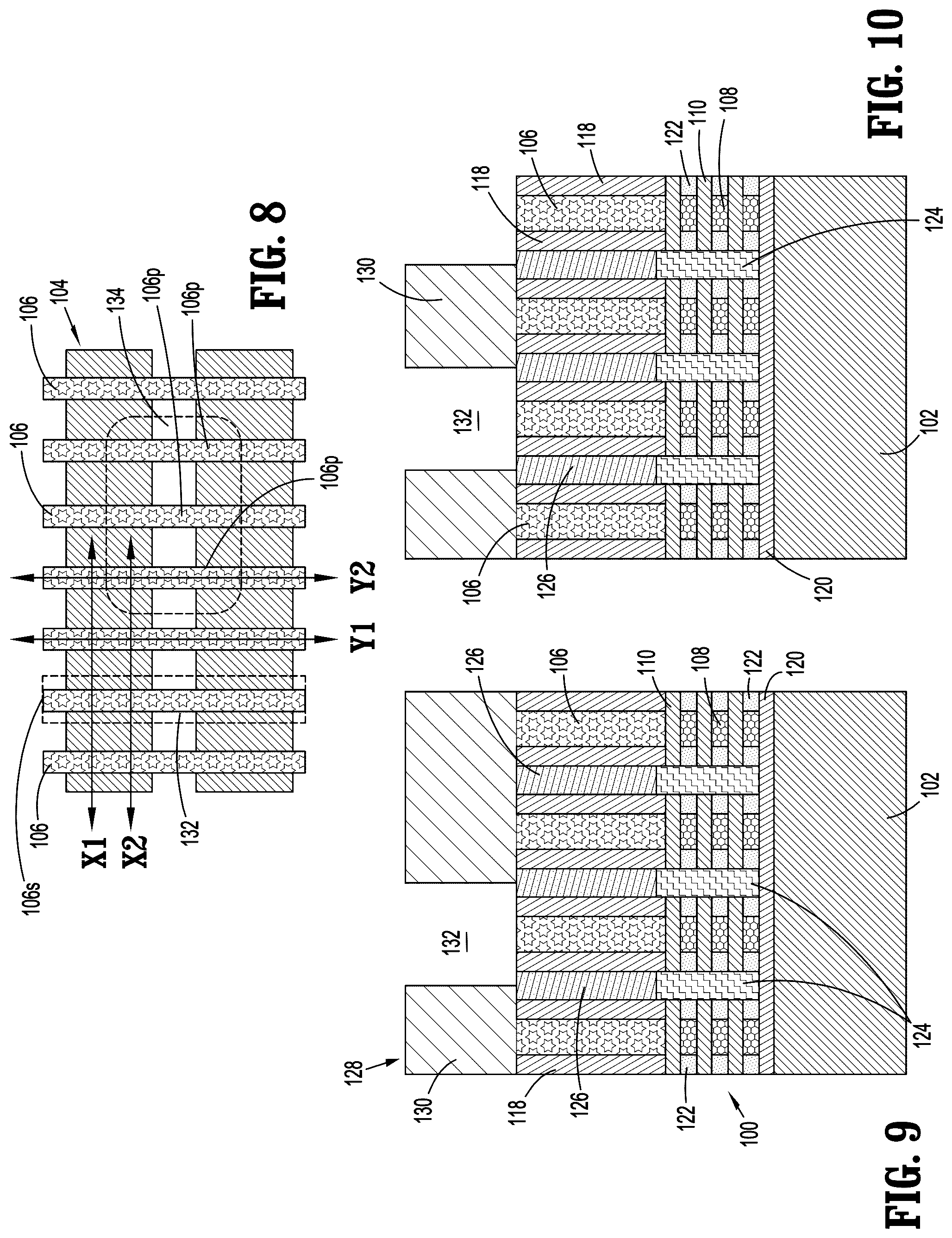 Patent US12310061 Figure 4 – Nanosheet transistor devices with different active channel widths
