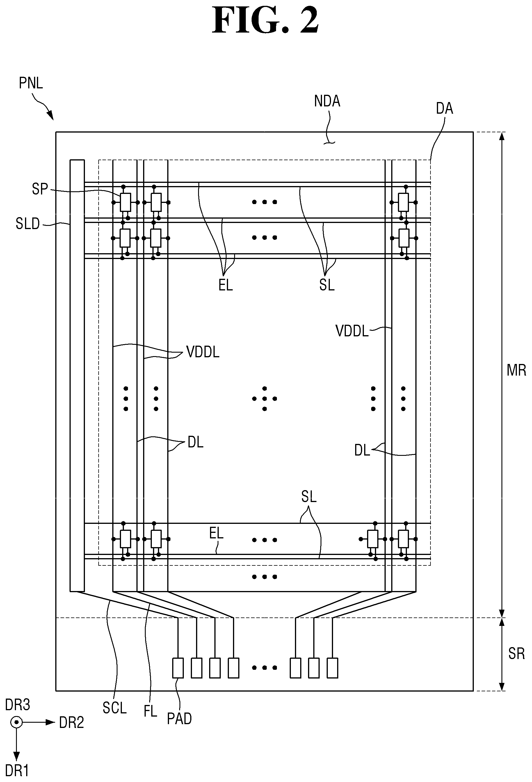 Patent US12310066 Figure 2 – Display device and method of fabricating the same