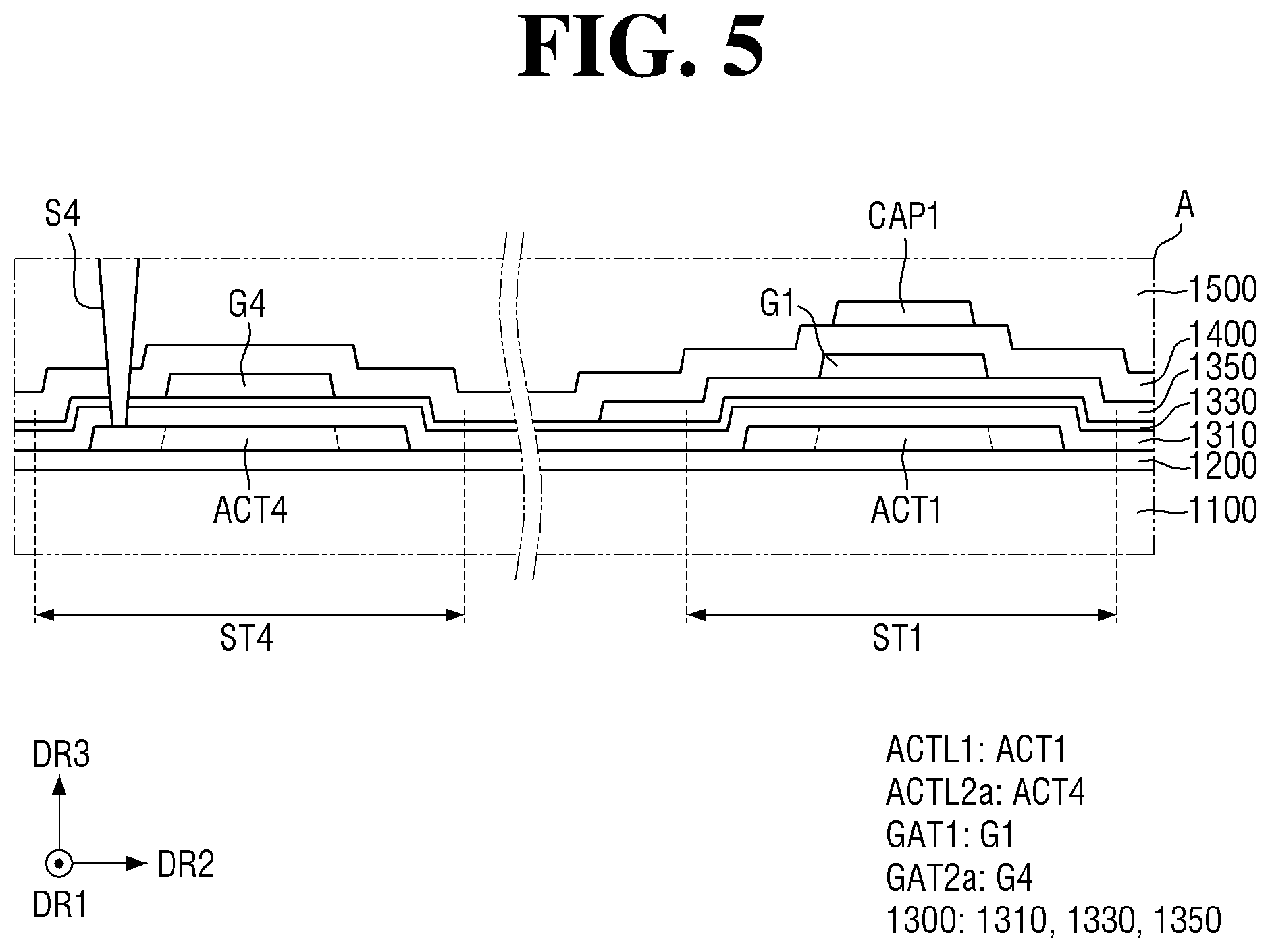 Patent US12310066 Figure 5 – Display device and method of fabricating the same