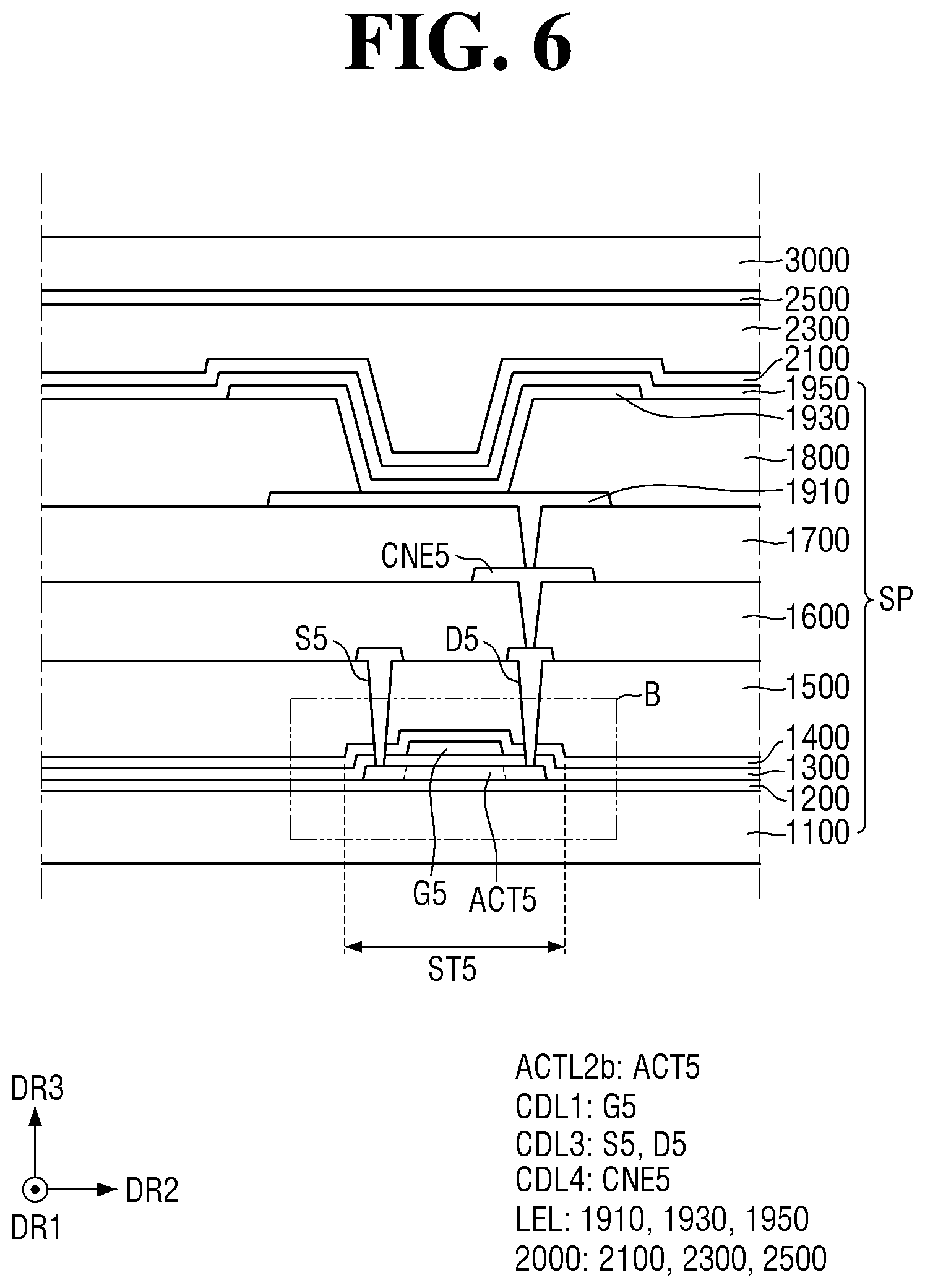 Patent US12310066 Figure 6 – Display device and method of fabricating the same