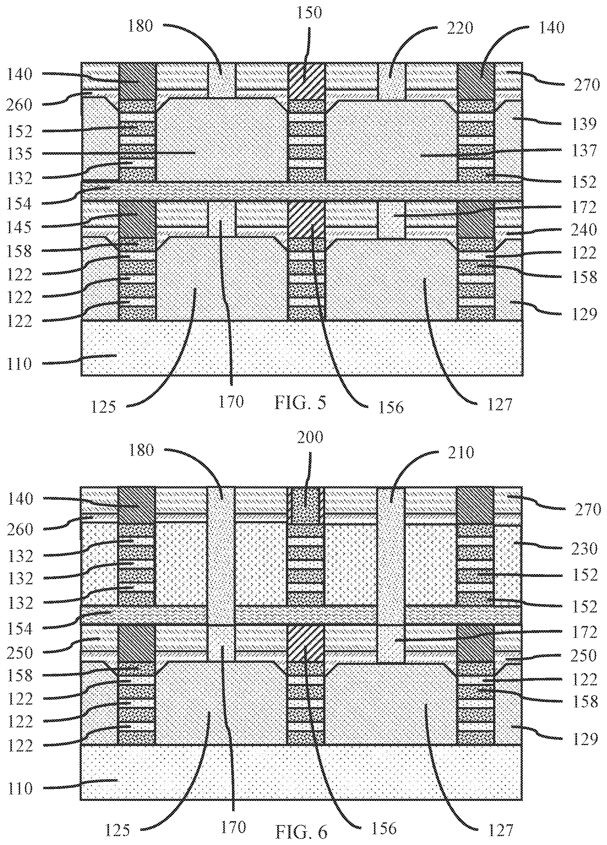 Patent US12310072 Figure 4 – Middle of line structure with stacked devices