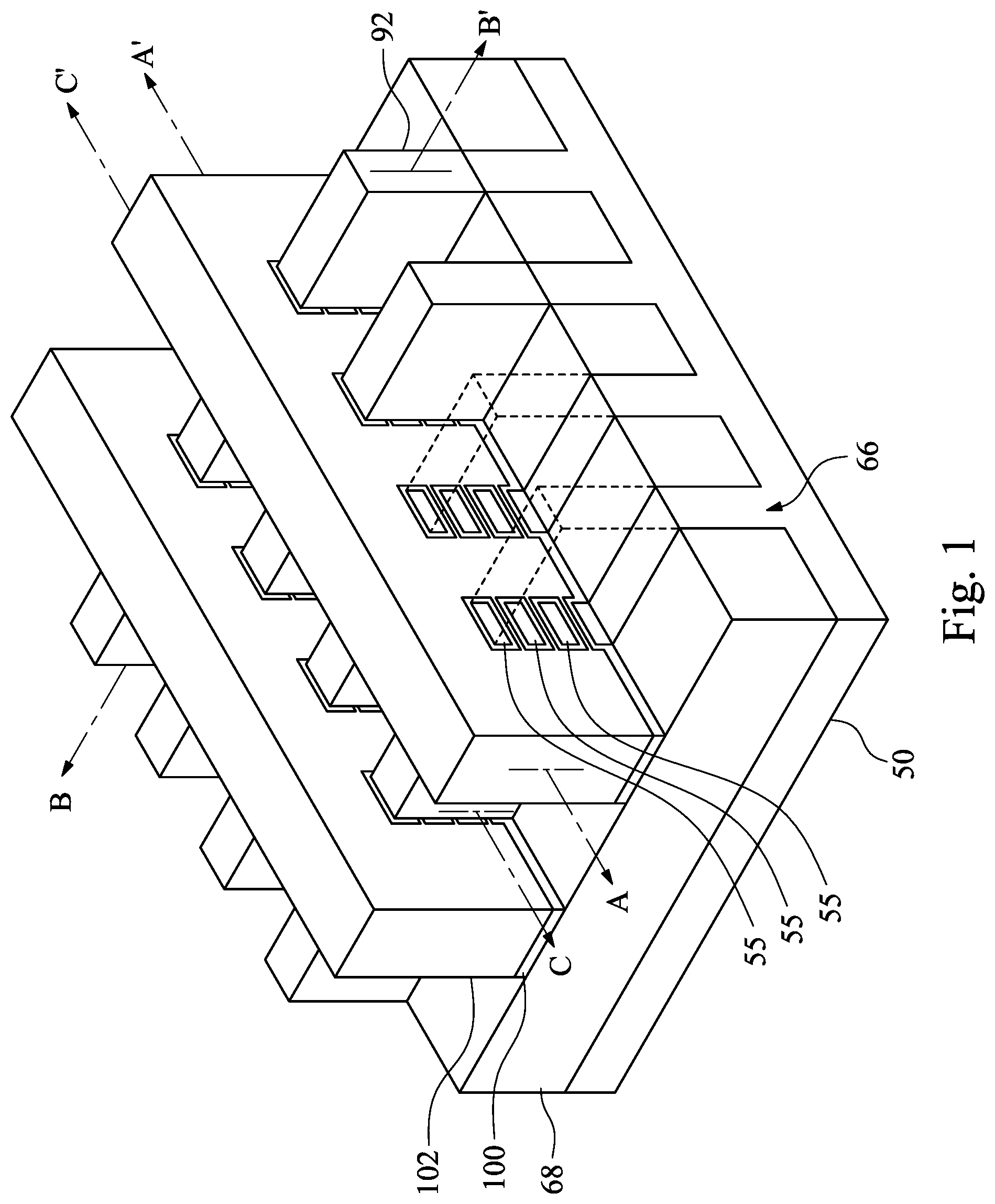 Patent US12310074 Figure 1 – NanoStructure field-effect transistor device and methods of forming