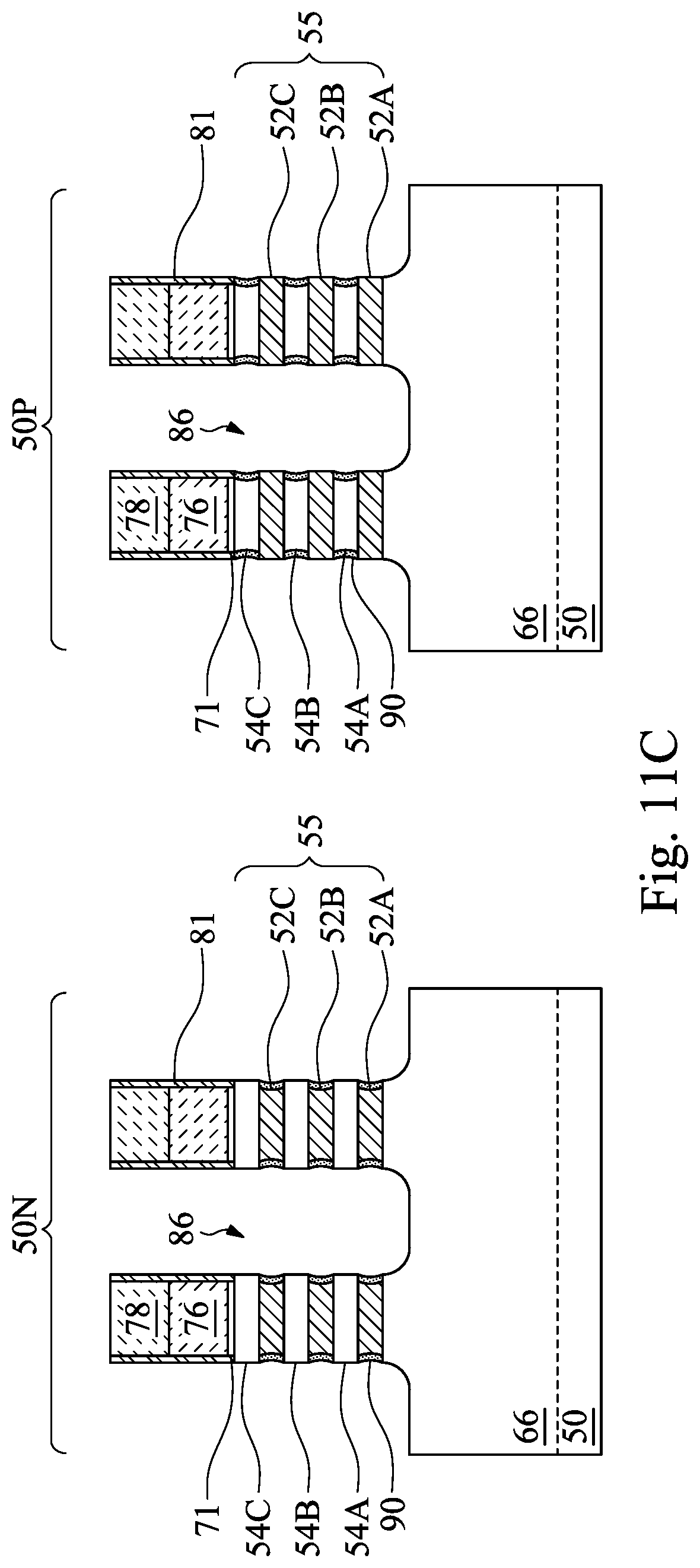 Patent US12310074 Figure 13 – NanoStructure field-effect transistor device and methods of forming
