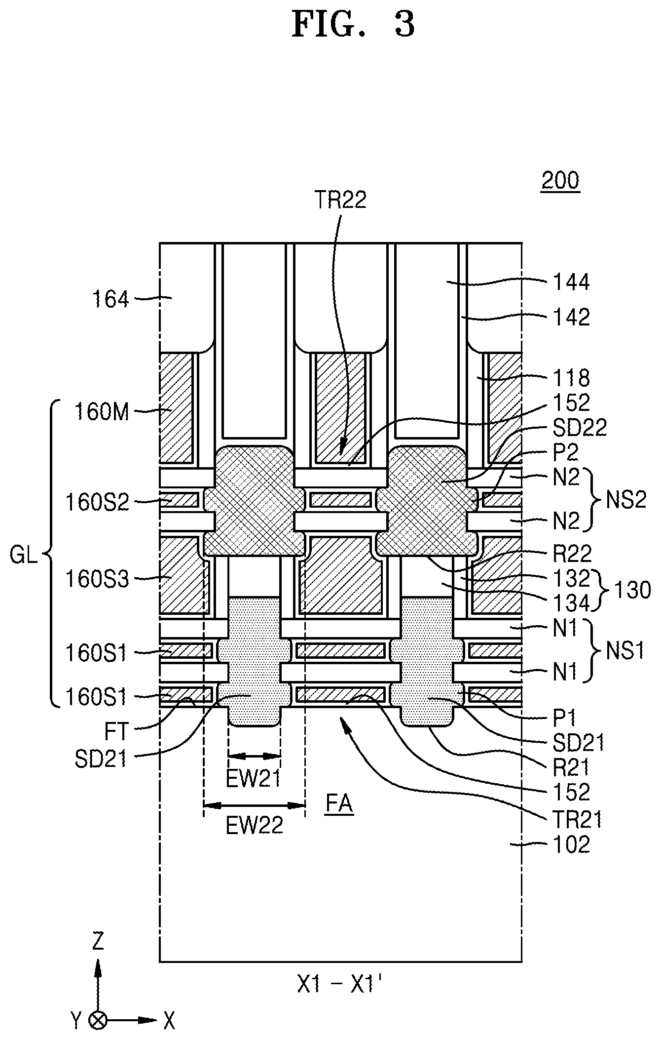 Patent US12310075 Figure 4 – Integrated circuit devices including vertically stacked field effect transistors
