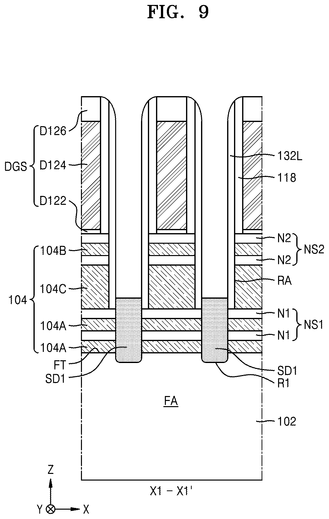 Patent US12310075 Figure 12 – Integrated circuit devices including vertically stacked field effect transistors
