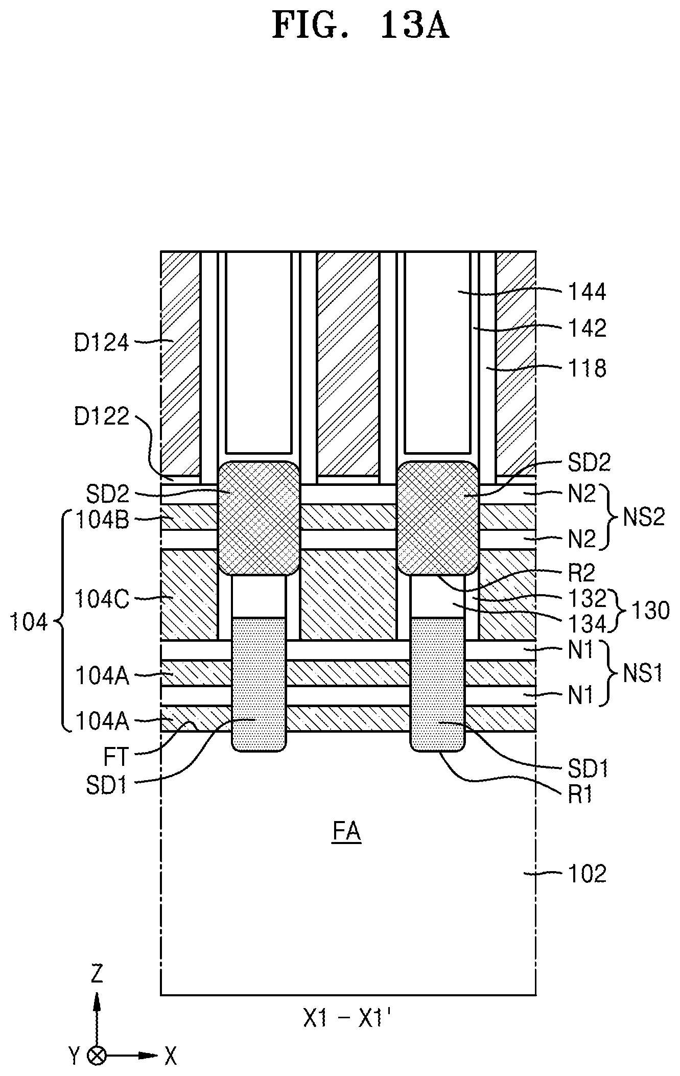 Patent US12310075 Figure 16 – Integrated circuit devices including vertically stacked field effect transistors
