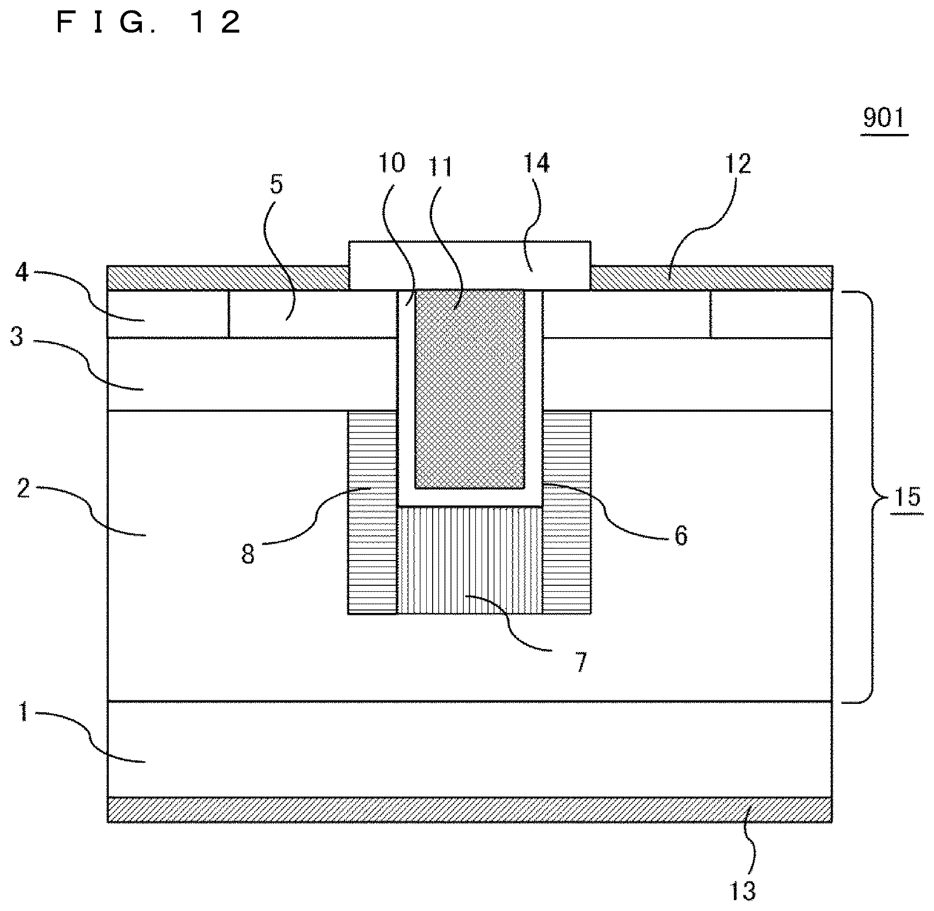 Patent US12310076 Figure 12 – Silicon carbide semiconductor device, power conversion apparatus, and method for manufacturing silicon carbide semiconductor device