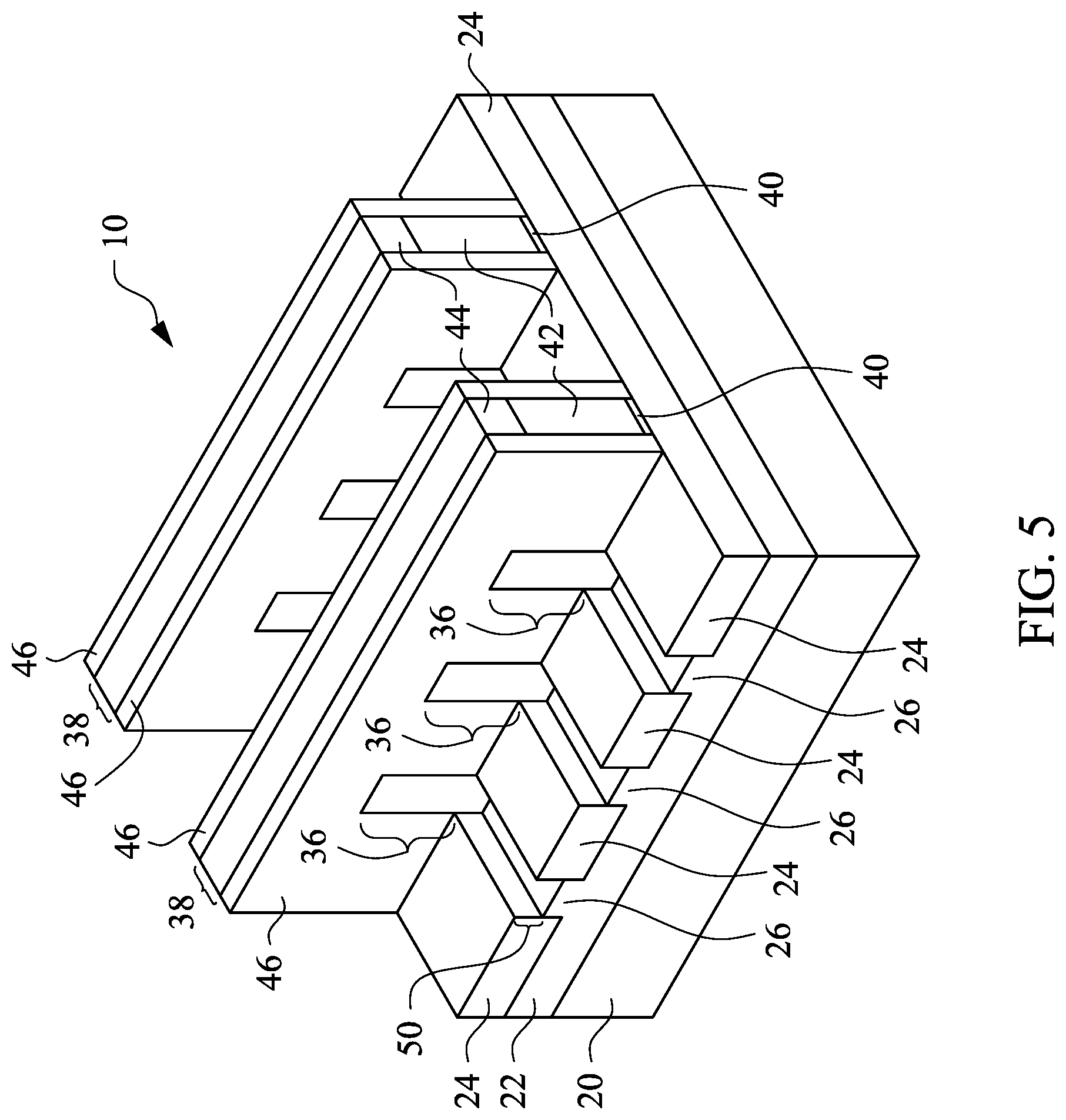 Patent US12310077 Figure 5 – Dual damascene structure in forming source/drain contacts