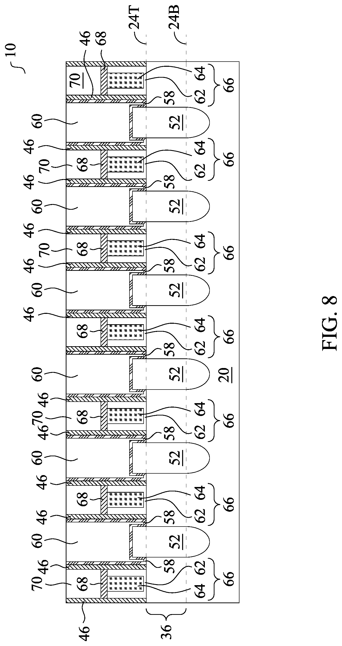 Patent US12310077 Figure 9 – Dual damascene structure in forming source/drain contacts