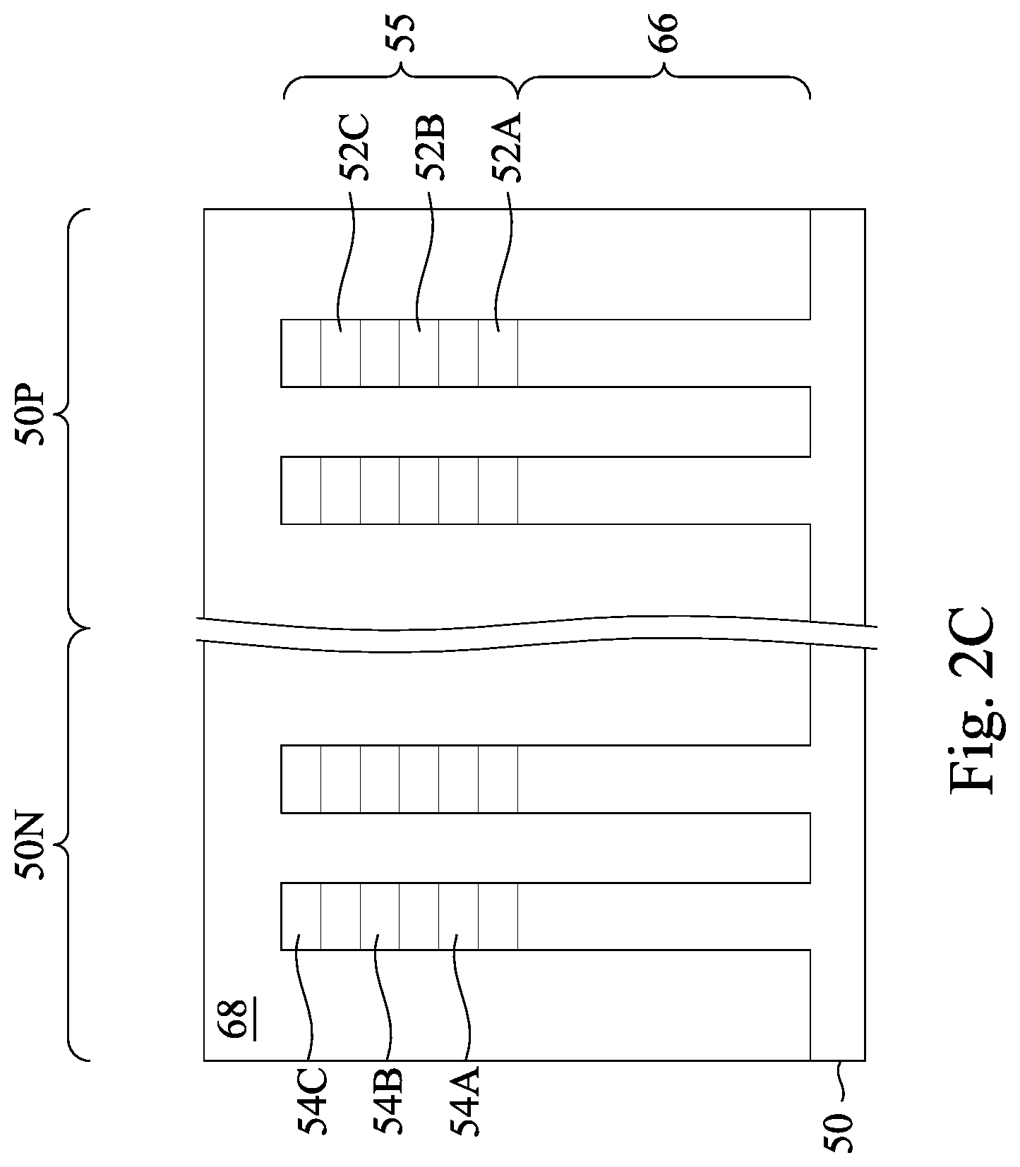 Patent US12310078 Figure 4 – Method of forming metal gate fin electrode structure by etching back metal fill