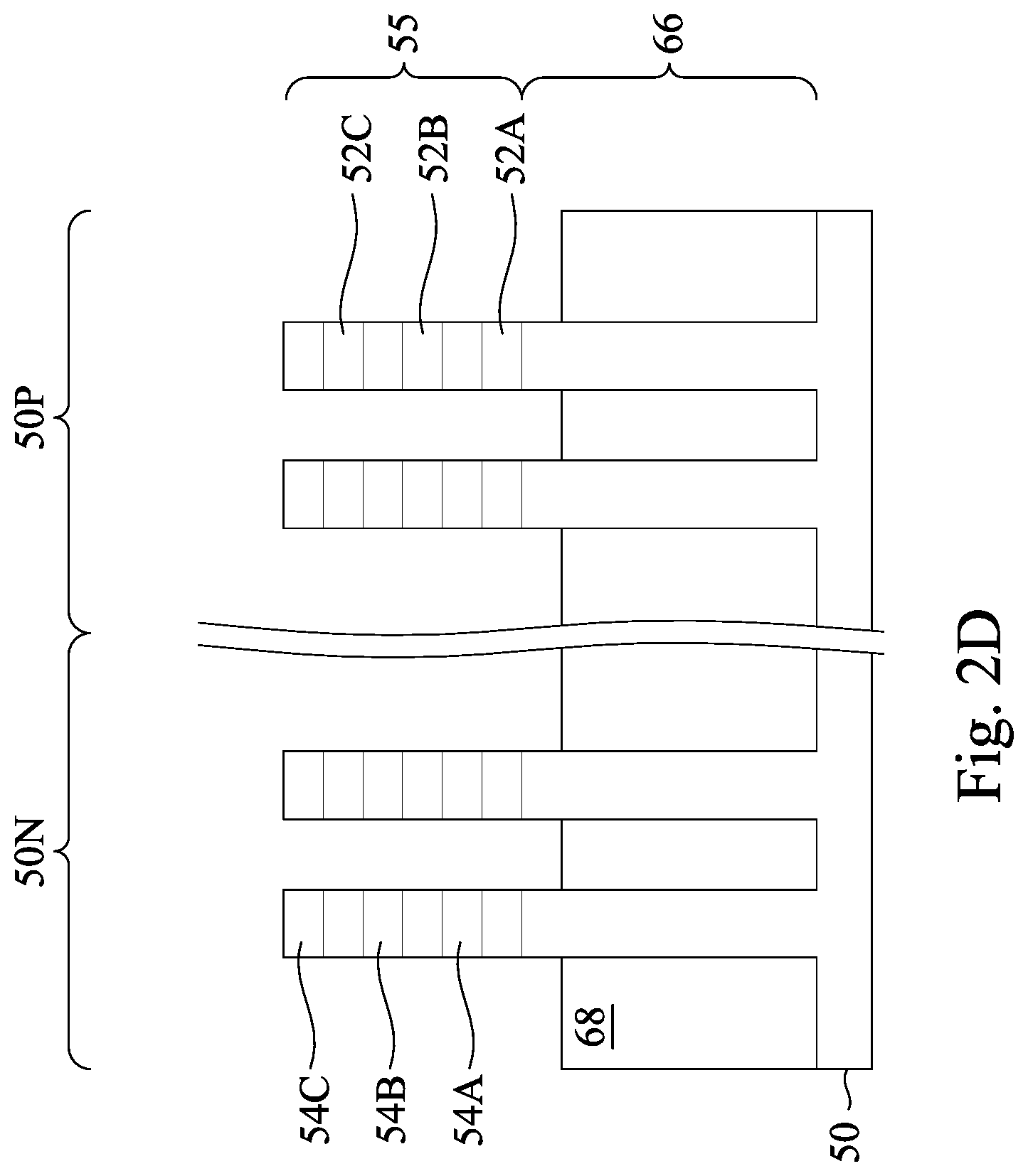 Patent US12310078 Figure 5 – Method of forming metal gate fin electrode structure by etching back metal fill