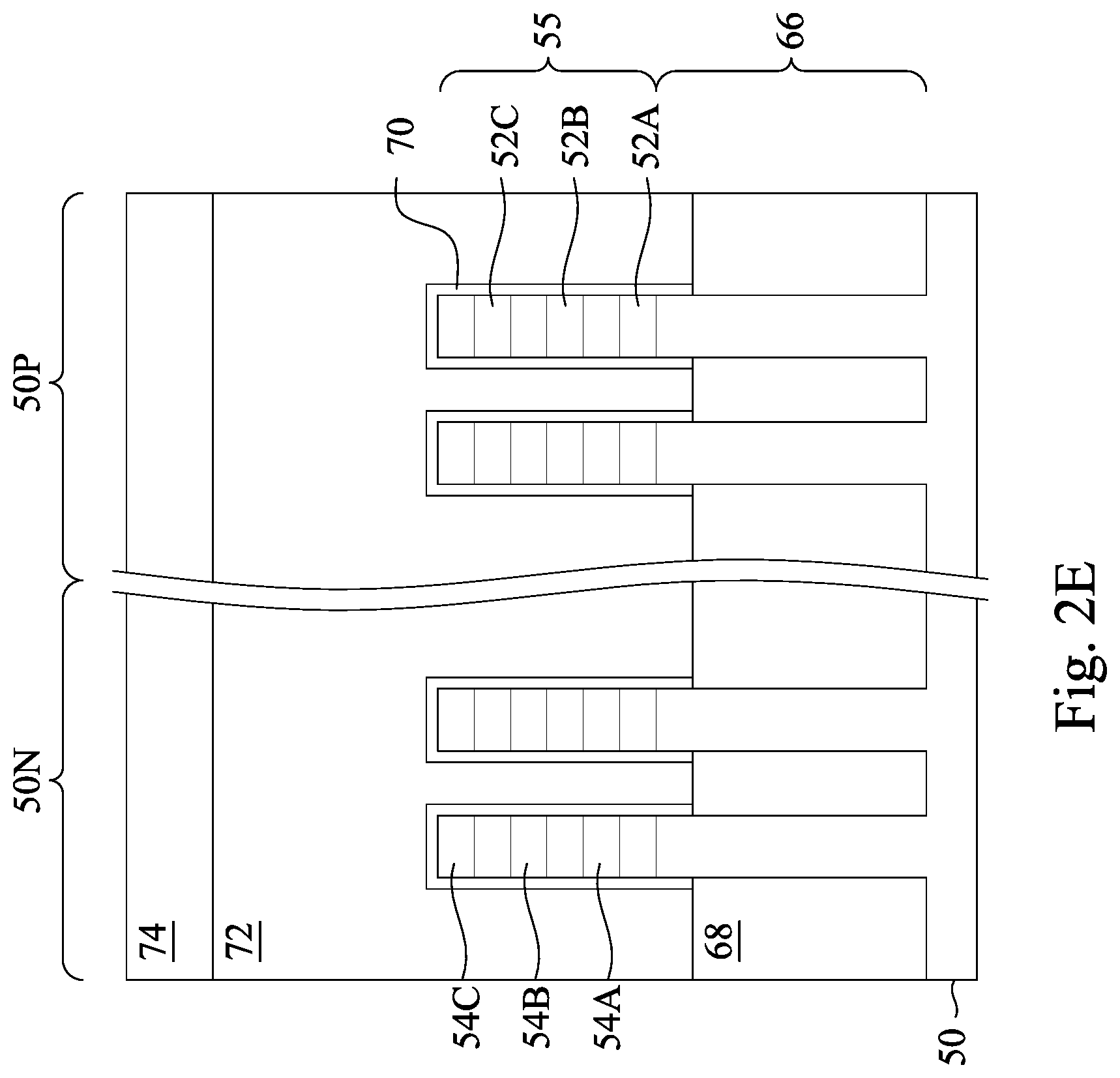 Patent US12310078 Figure 6 – Method of forming metal gate fin electrode structure by etching back metal fill