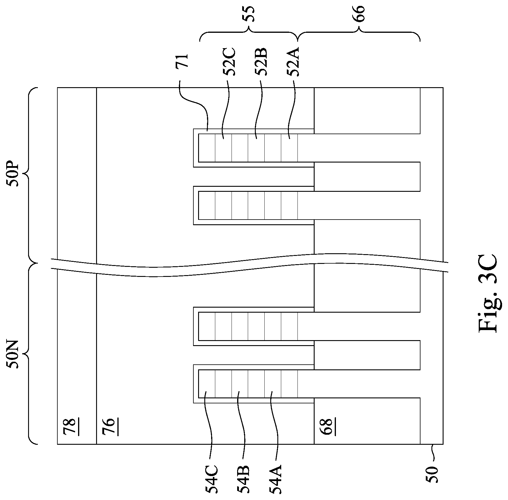 Patent US12310078 Figure 9 – Method of forming metal gate fin electrode structure by etching back metal fill