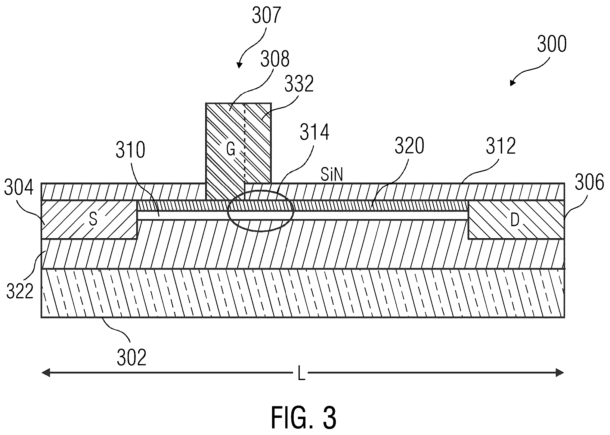 Patent US12310080 Figure 3 – Laterally-gated transistors and lateral Schottky diodes with integrated lateral field plate structures