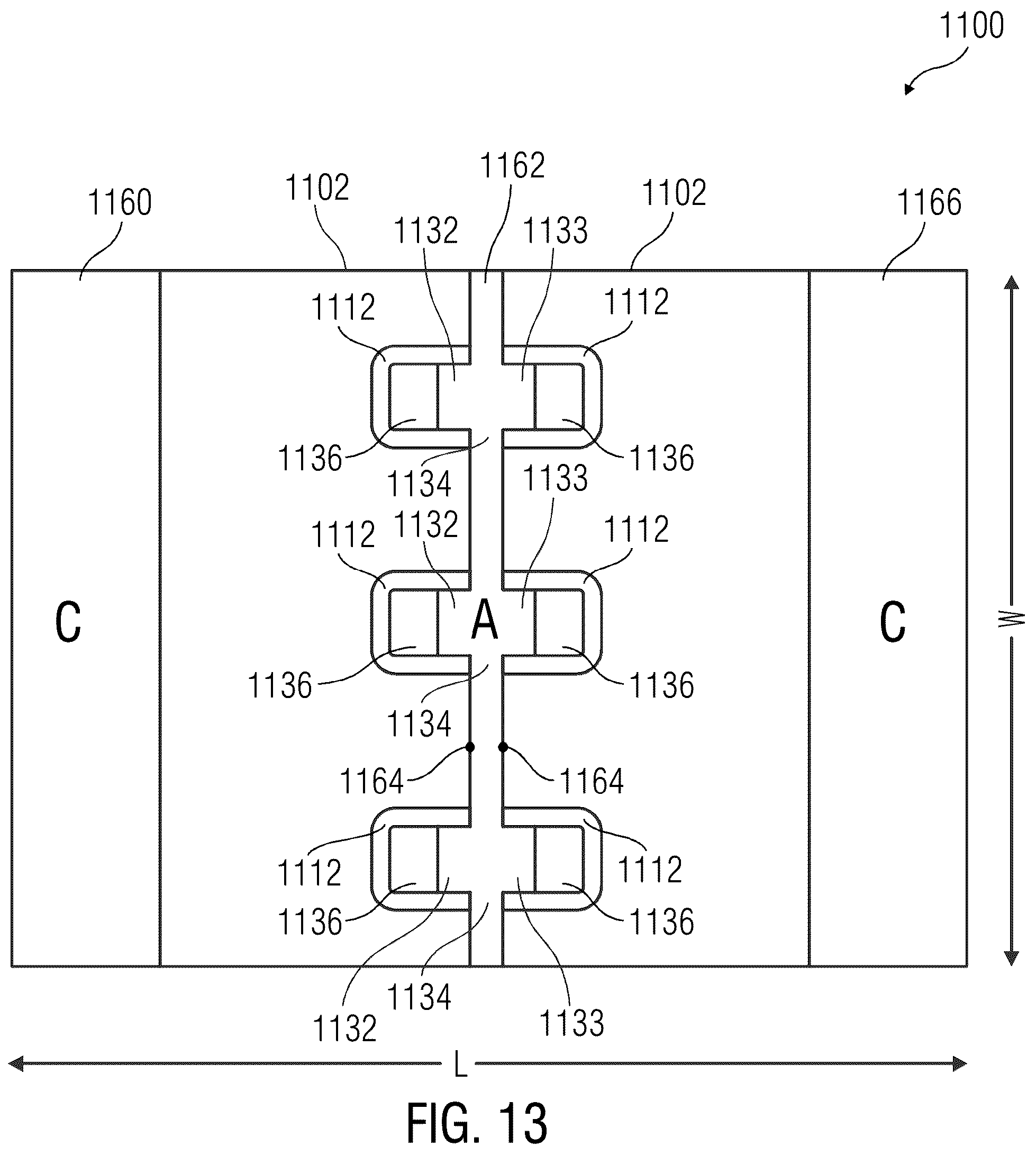 Patent US12310080 Figure 13 – Laterally-gated transistors and lateral Schottky diodes with integrated lateral field plate structures