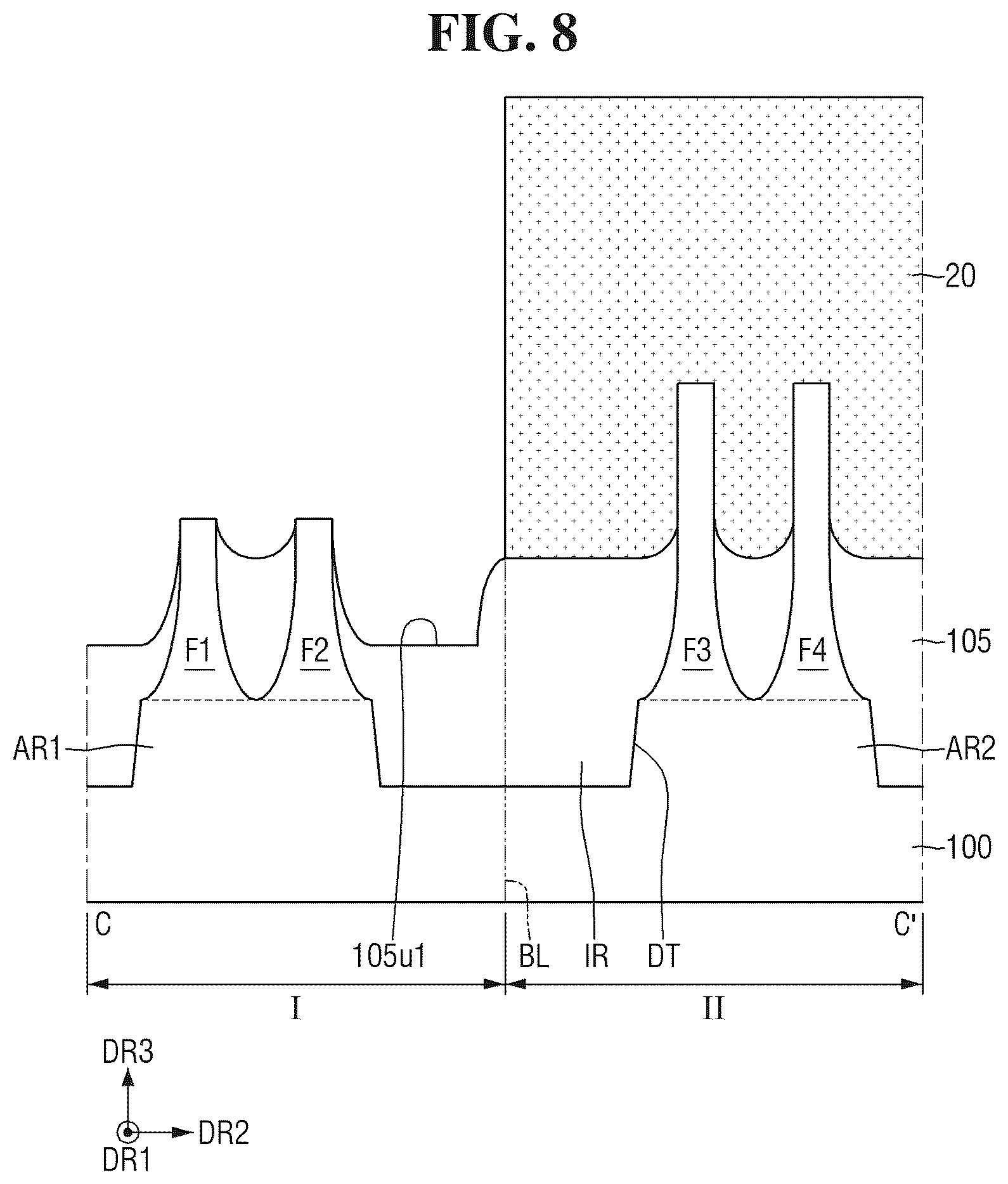 Patent US12310081 Figure 8 – Semiconductor device