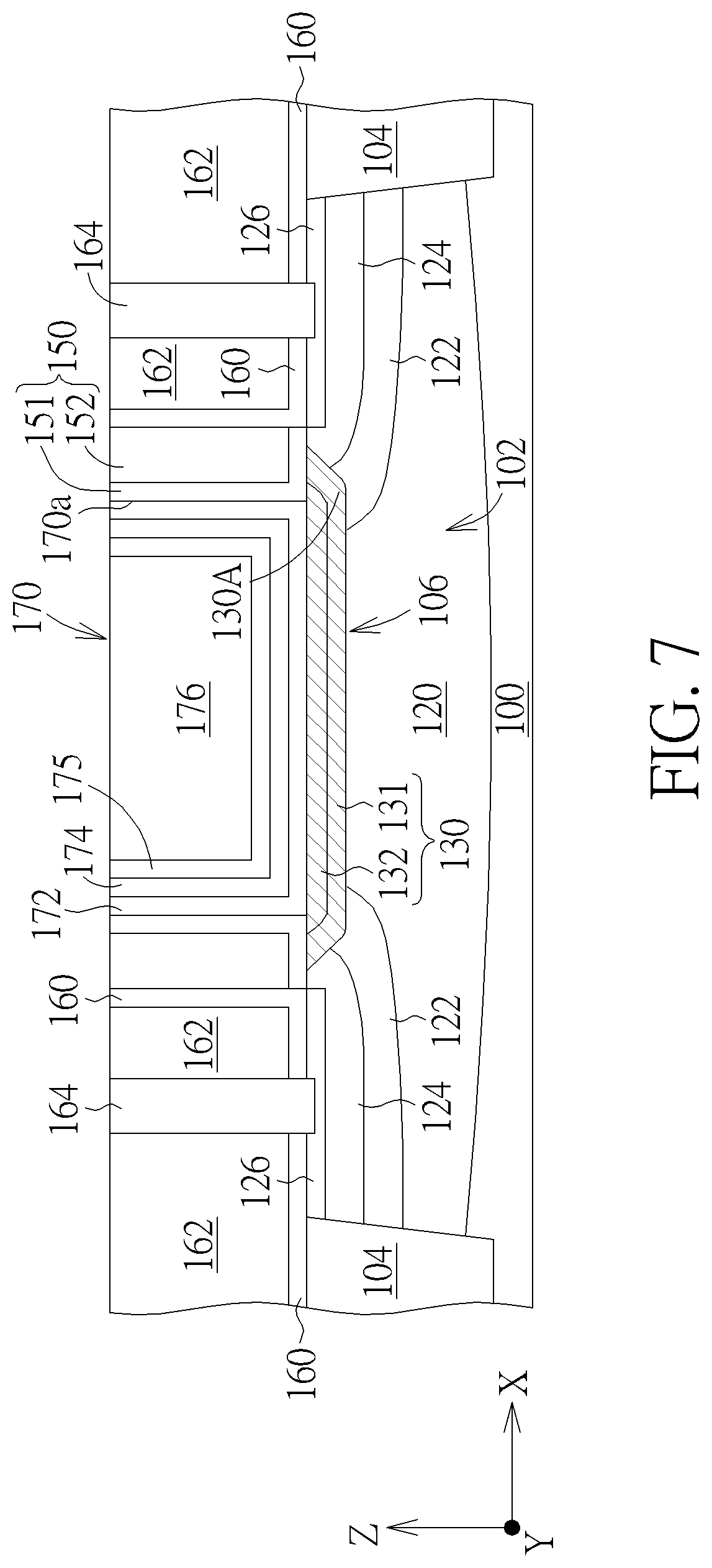Patent US12310083 Figure 7 – Semiconductor device and method for forming the same