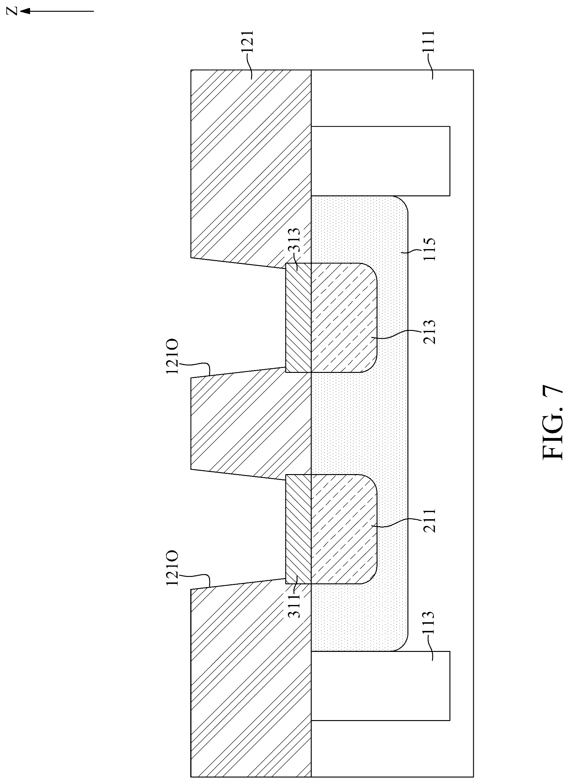 Patent US12310084 Figure 7 – Semiconductor device with assistant cap and method for fabricating the same