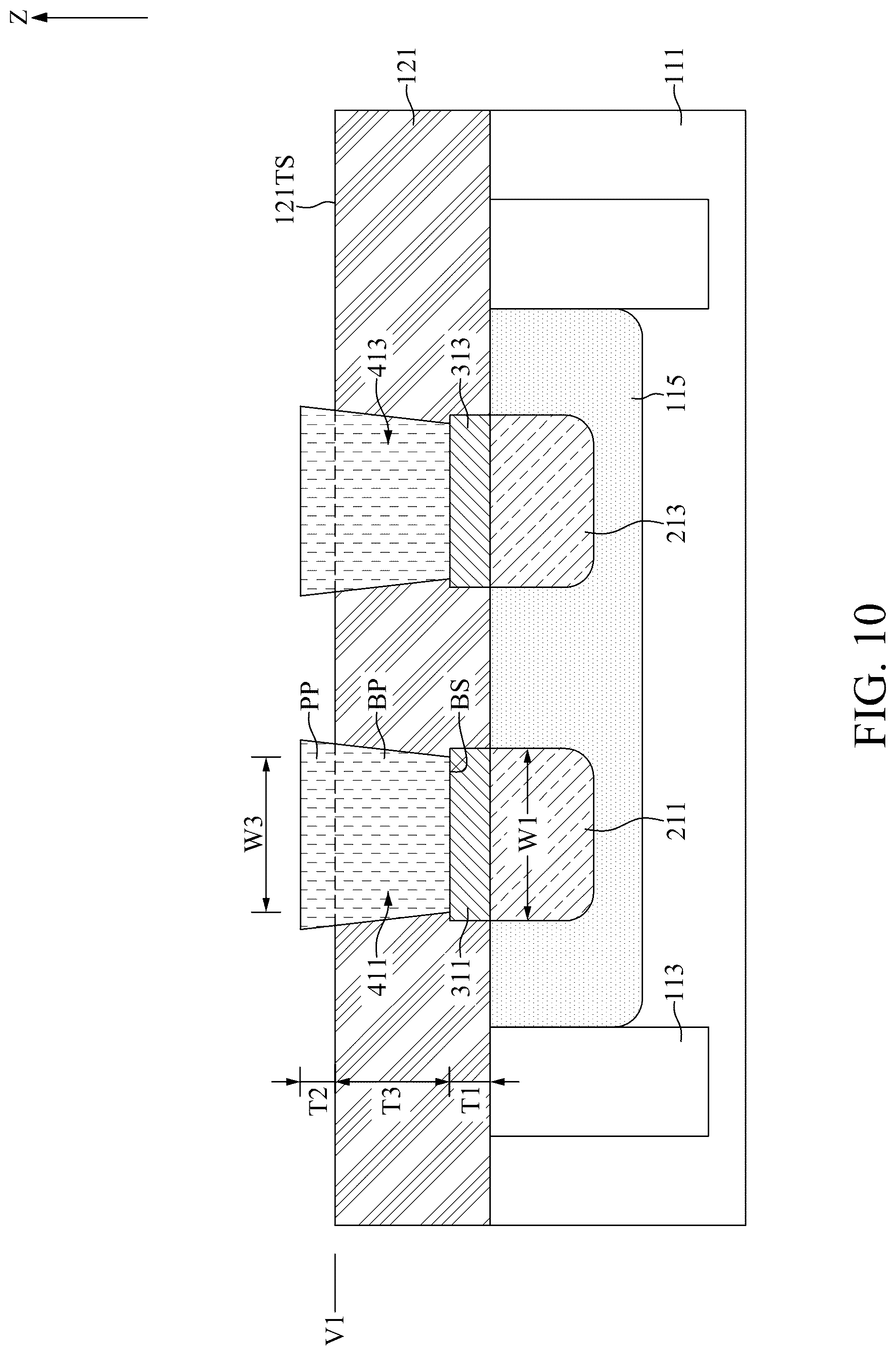 Patent US12310084 Figure 10 – Semiconductor device with assistant cap and method for fabricating the same