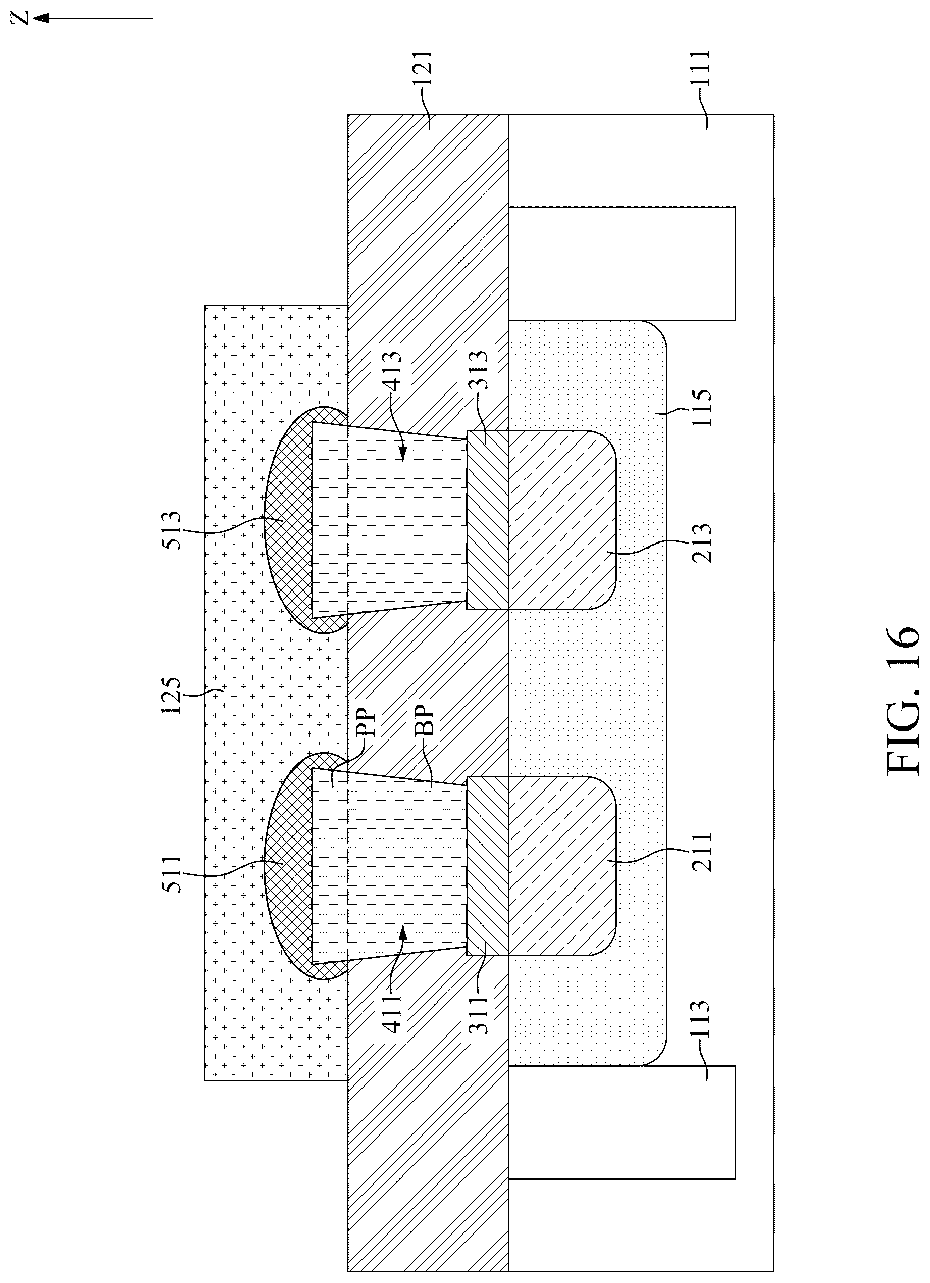 Patent US12310084 Figure 16 – Semiconductor device with assistant cap and method for fabricating the same