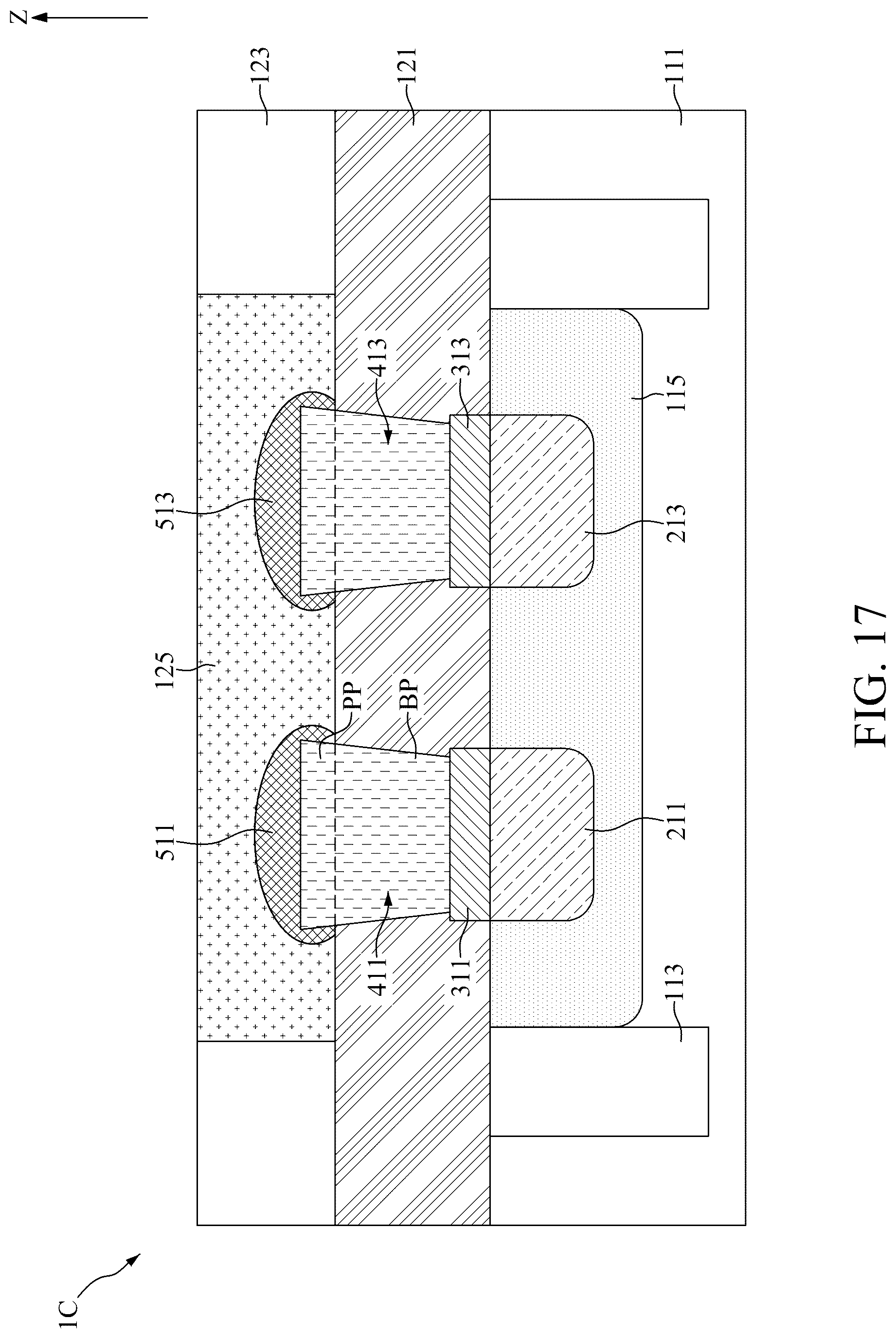 Patent US12310084 Figure 17 – Semiconductor device with assistant cap and method for fabricating the same