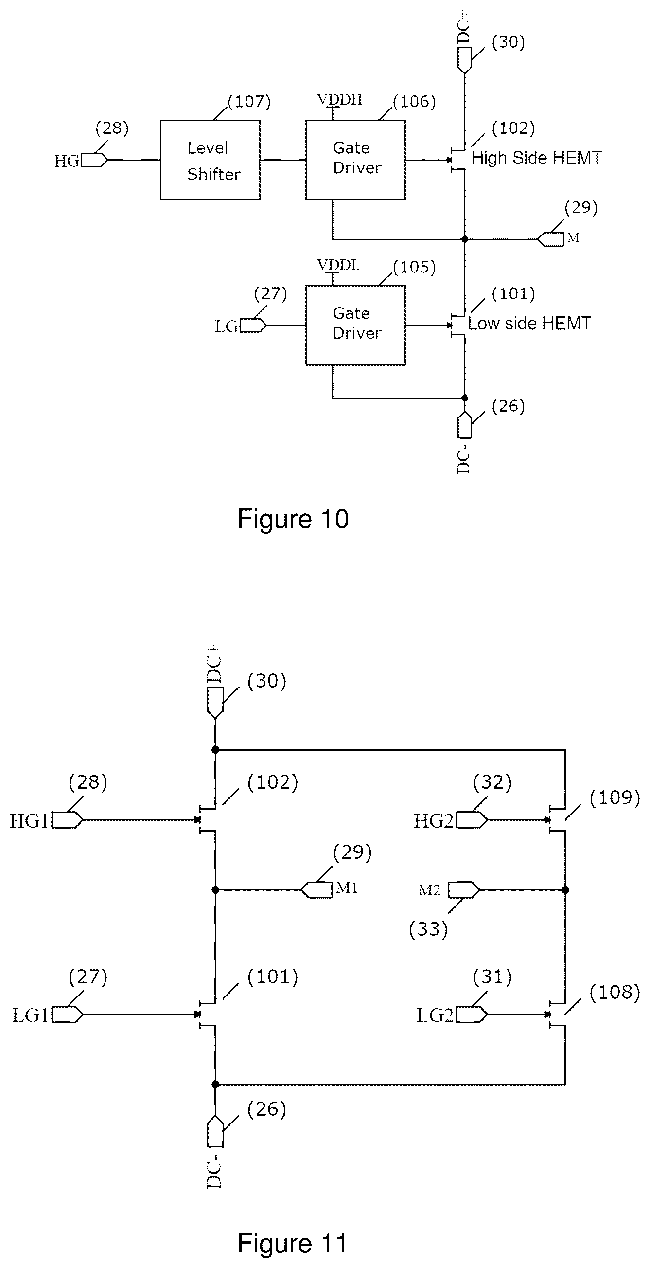 Patent US12310088 Figure 9 – Heterojunction based half bridge