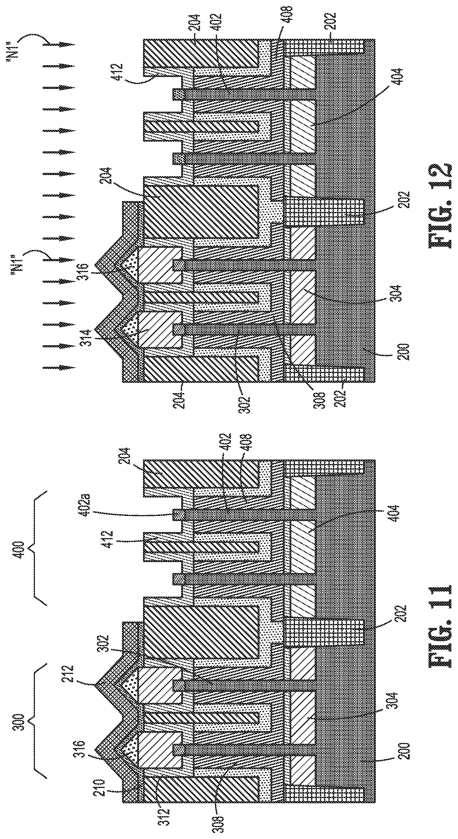 Patent US12310090 Figure 6 – CMOS top source/drain region doping and epitaxial growth for a vertical field effect transistor