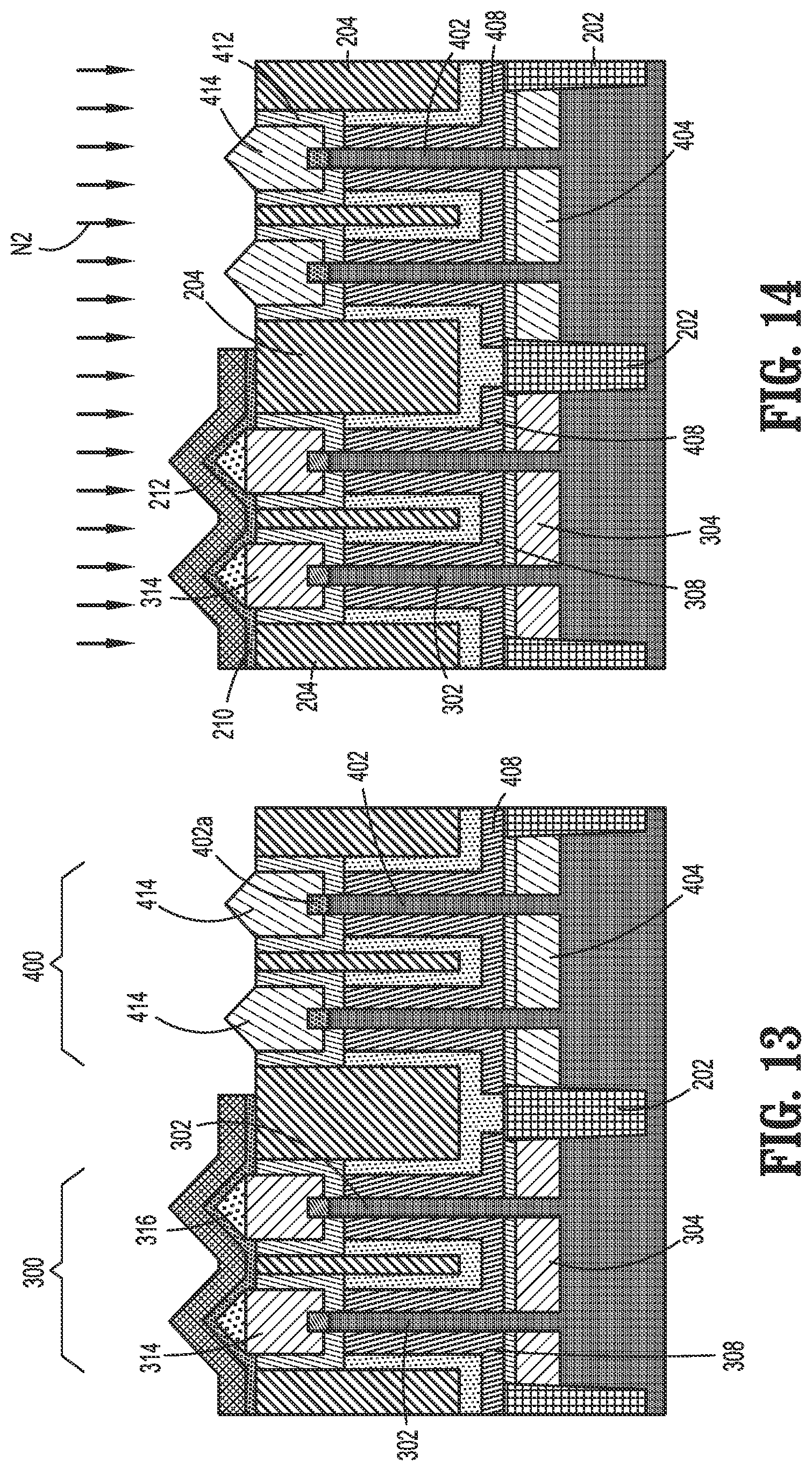 Patent US12310090 Figure 7 – CMOS top source/drain region doping and epitaxial growth for a vertical field effect transistor