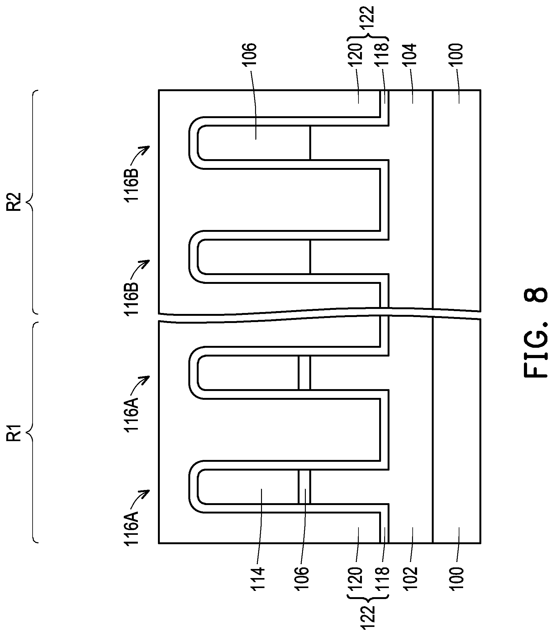 Patent US12310093 Figure 8 – Semiconductor device and manufacturing method thereof