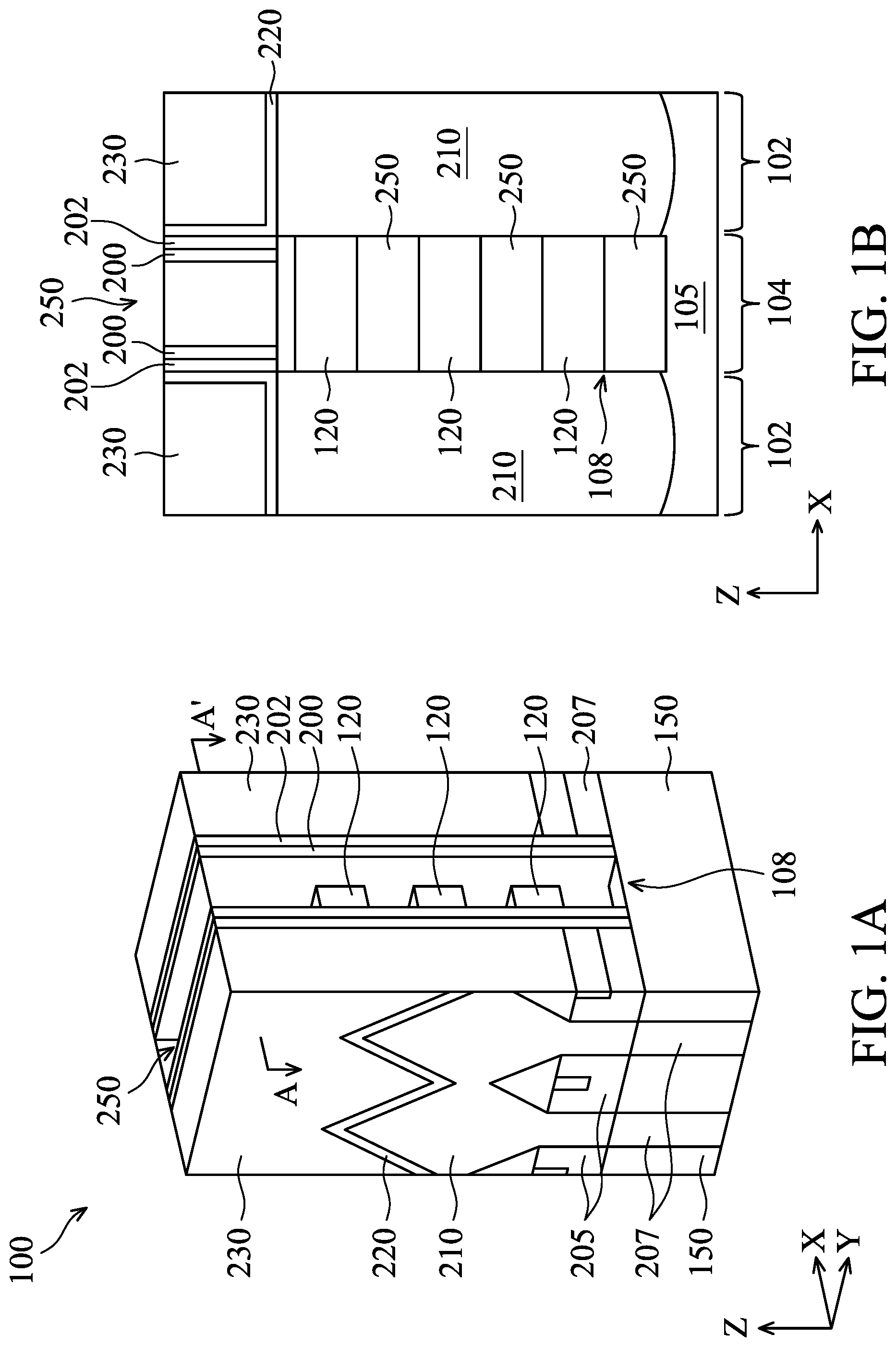 Patent US12310094 Figure 1 – Nano-sheet-based complementary metal-oxide-semiconductor devices with asymmetric inner spacers