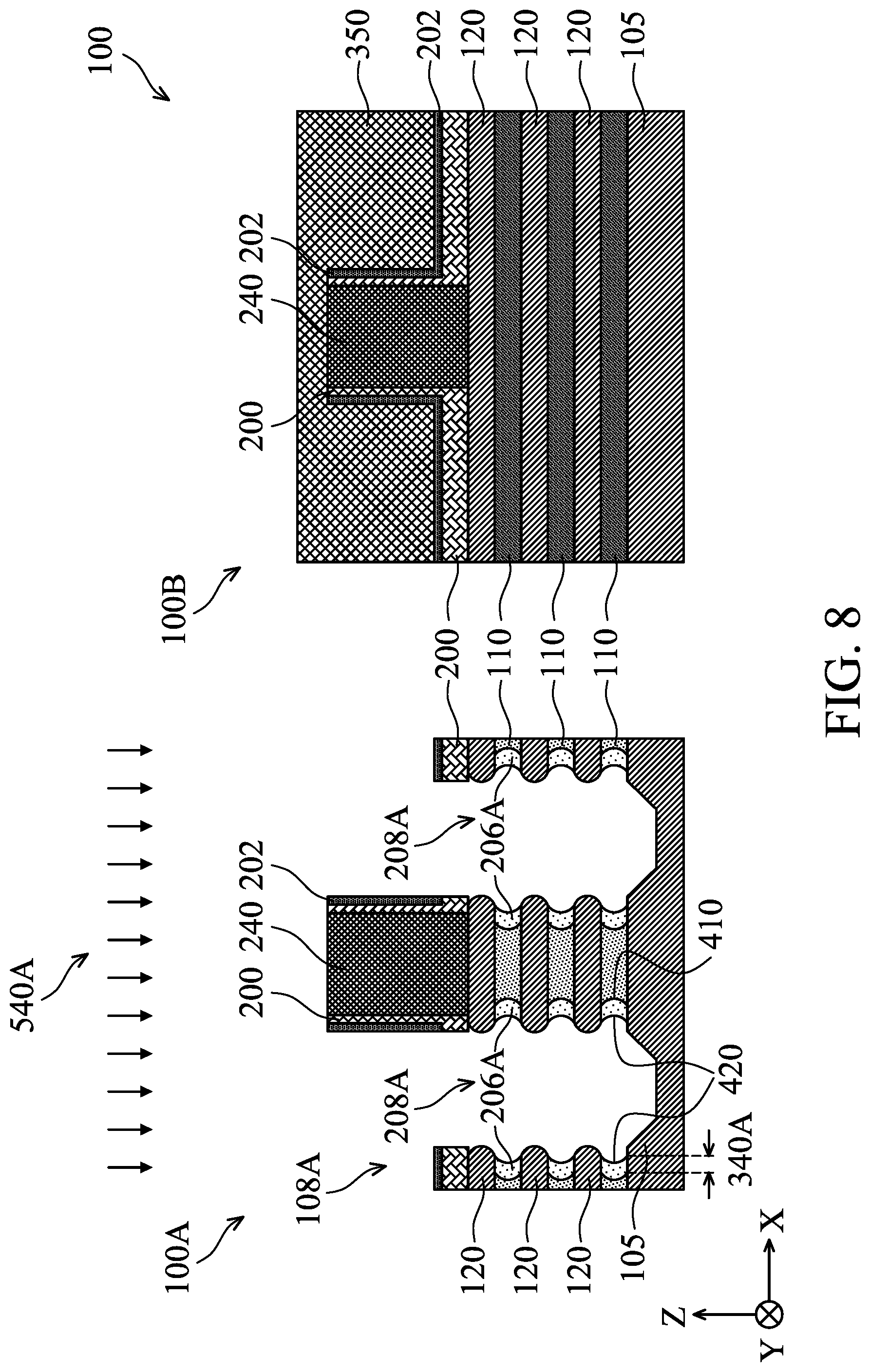 Patent US12310094 Figure 11 – Nano-sheet-based complementary metal-oxide-semiconductor devices with asymmetric inner spacers