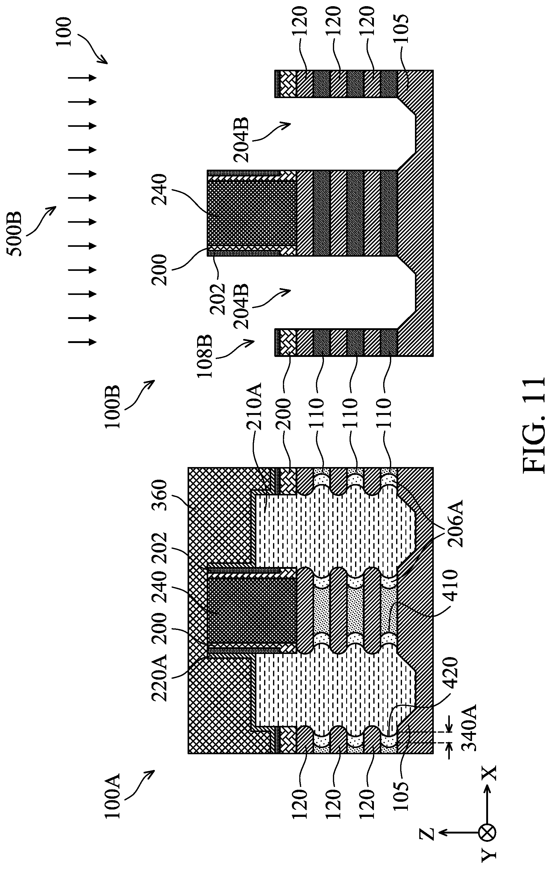 Patent US12310094 Figure 14 – Nano-sheet-based complementary metal-oxide-semiconductor devices with asymmetric inner spacers