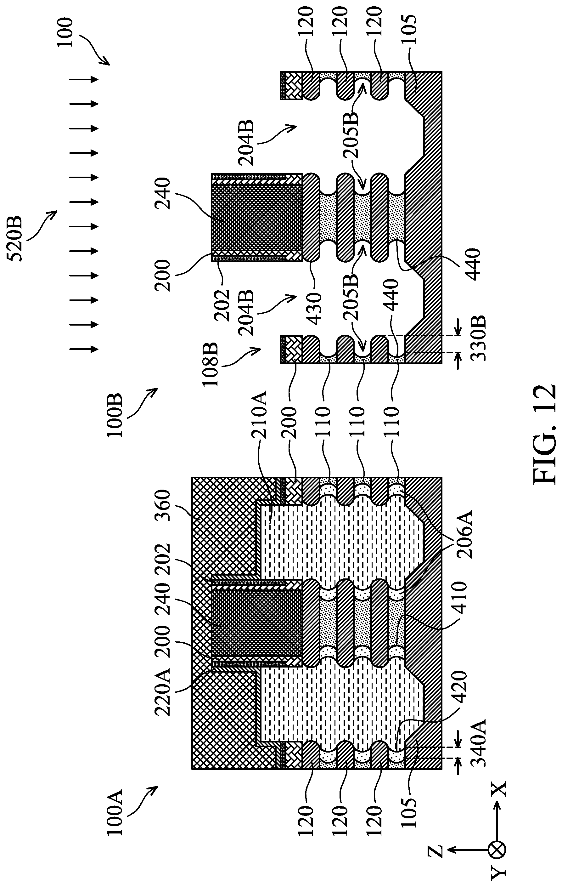 Patent US12310094 Figure 15 – Nano-sheet-based complementary metal-oxide-semiconductor devices with asymmetric inner spacers