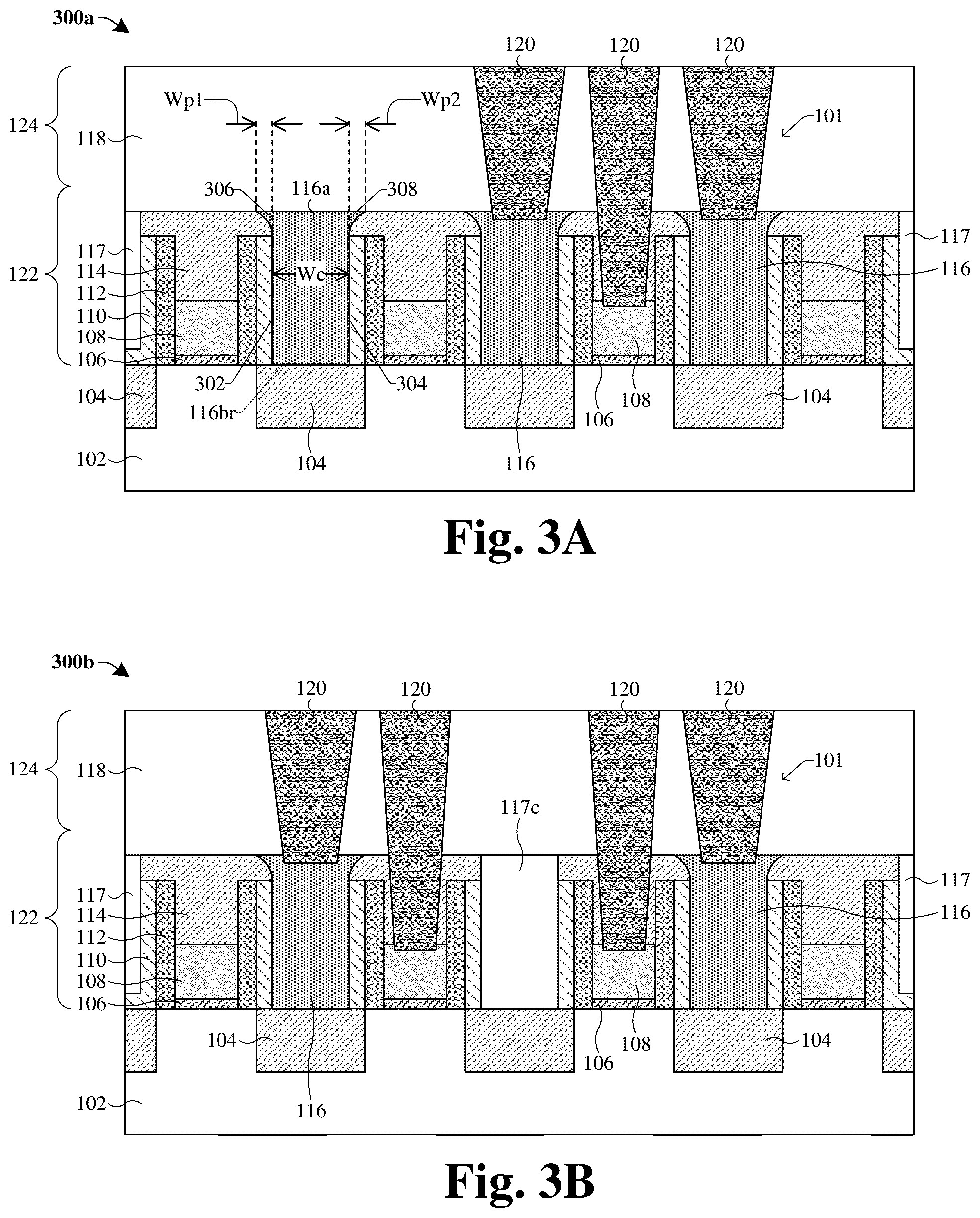 Patent US12310097 Figure 3 – Dielectric protection layer in middle-of-line interconnect structure manufacturing method