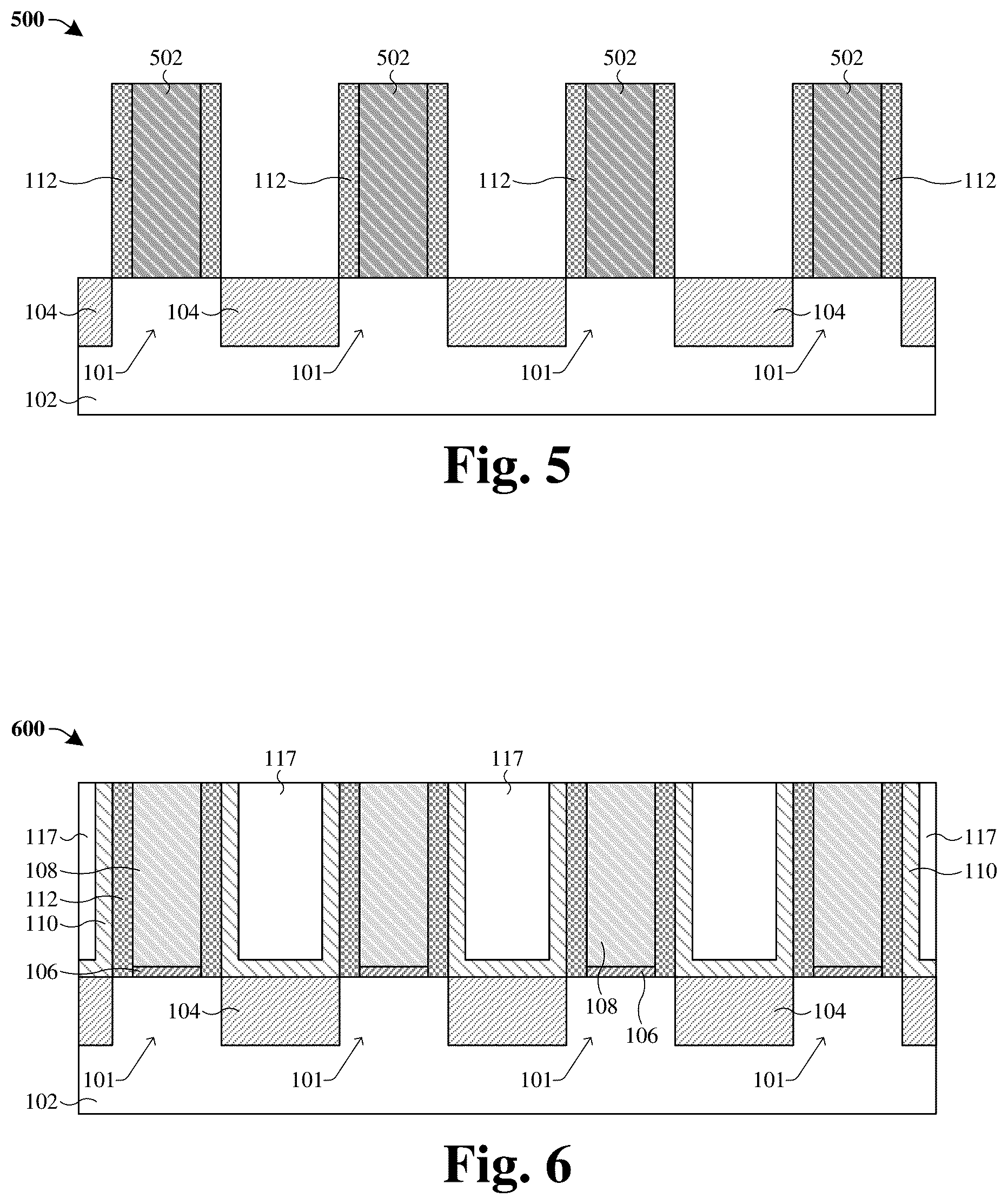 Patent US12310097 Figure 5 – Dielectric protection layer in middle-of-line interconnect structure manufacturing method
