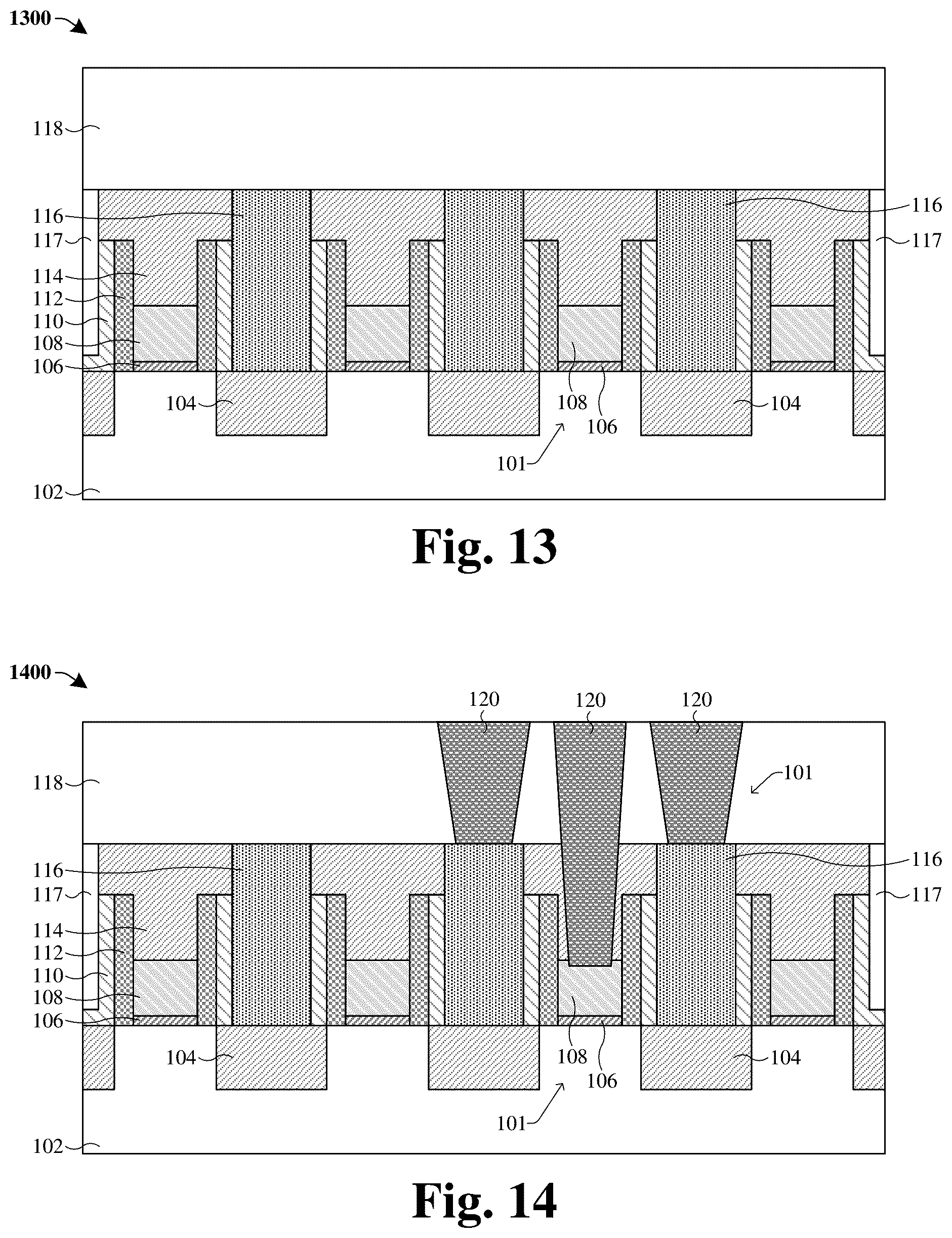 Patent US12310097 Figure 9 – Dielectric protection layer in middle-of-line interconnect structure manufacturing method