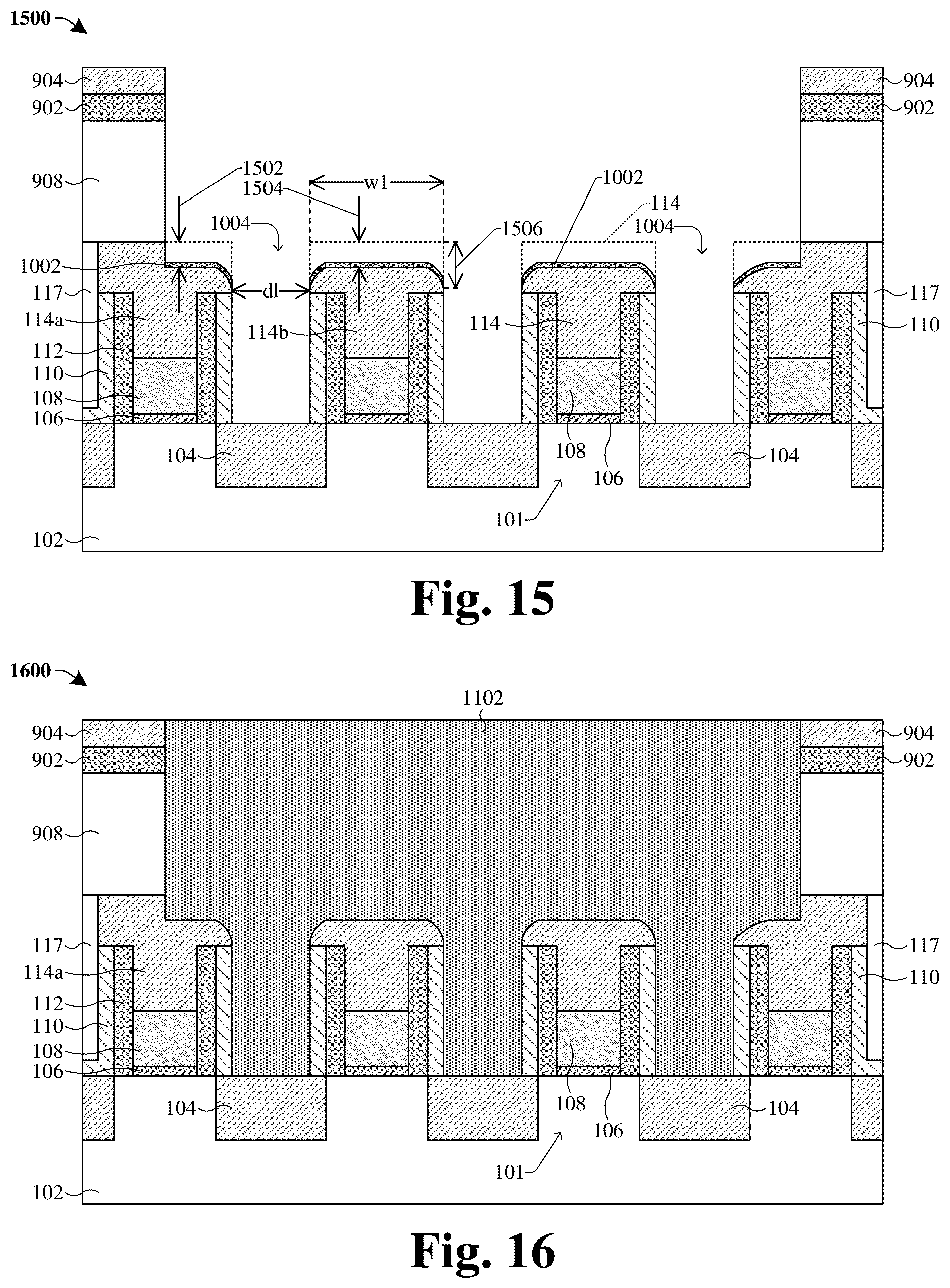 Patent US12310097 Figure 10 – Dielectric protection layer in middle-of-line interconnect structure manufacturing method