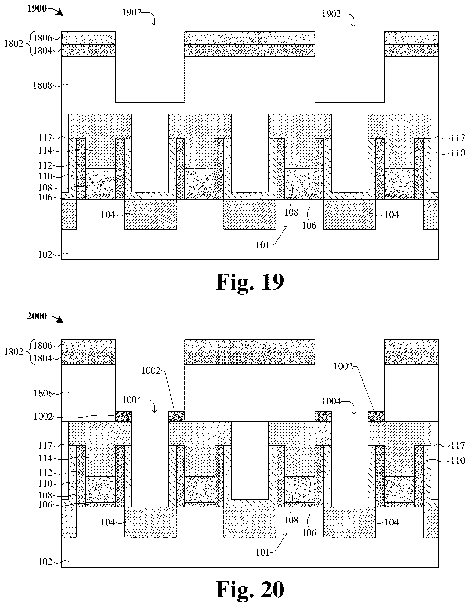 Patent US12310097 Figure 12 – Dielectric protection layer in middle-of-line interconnect structure manufacturing method