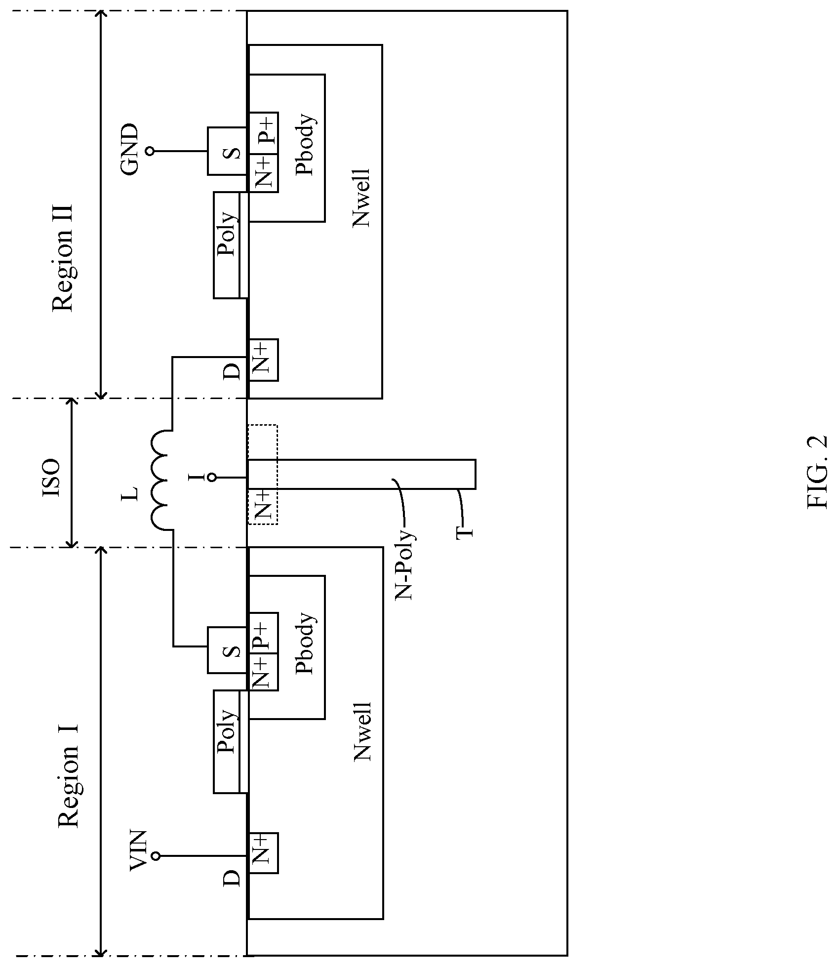 Patent US12310098 Figure 2 – Semiconductor structure having a semiconductor substrate and an isolation component