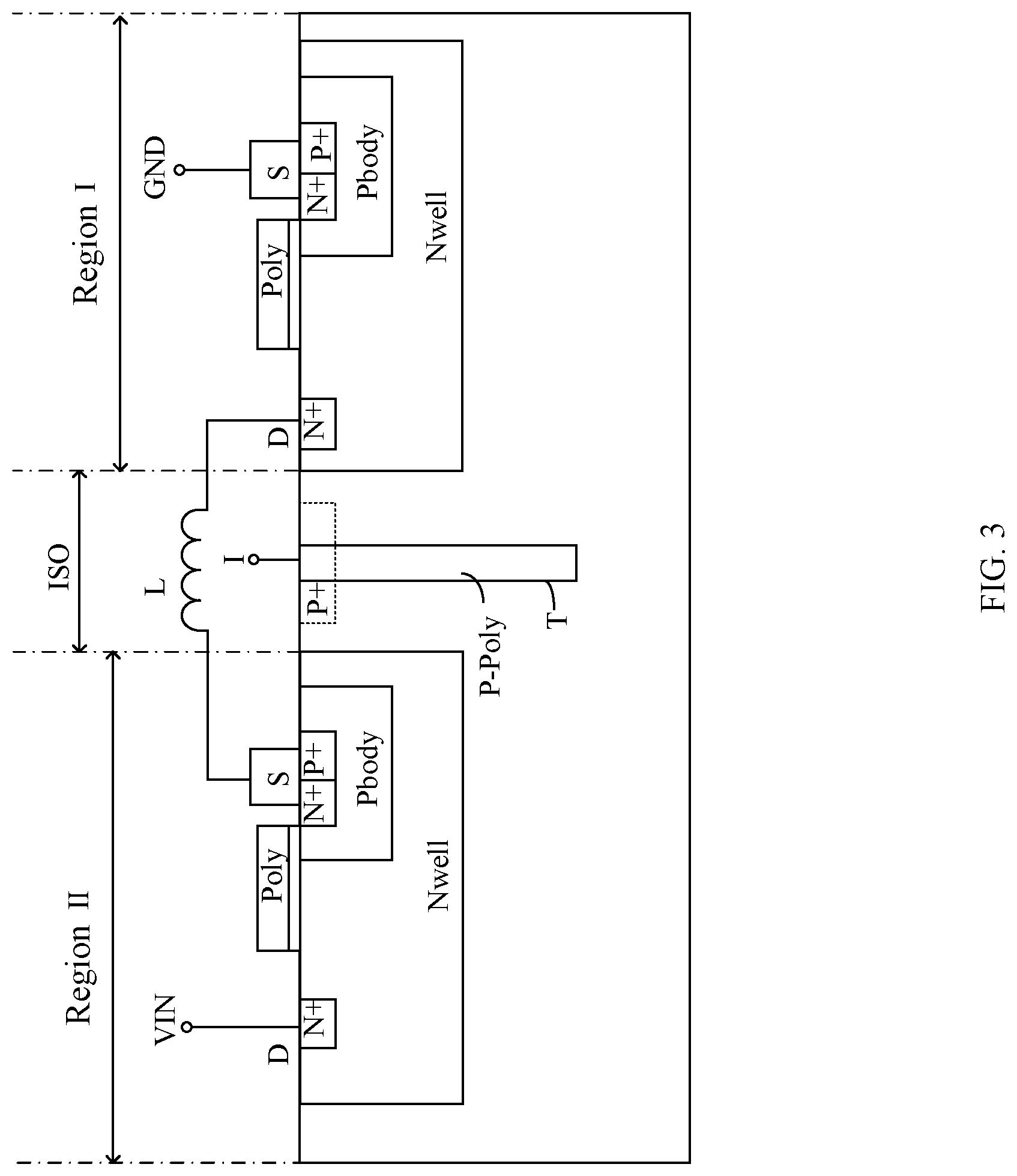 Patent US12310098 Figure 3 – Semiconductor structure having a semiconductor substrate and an isolation component