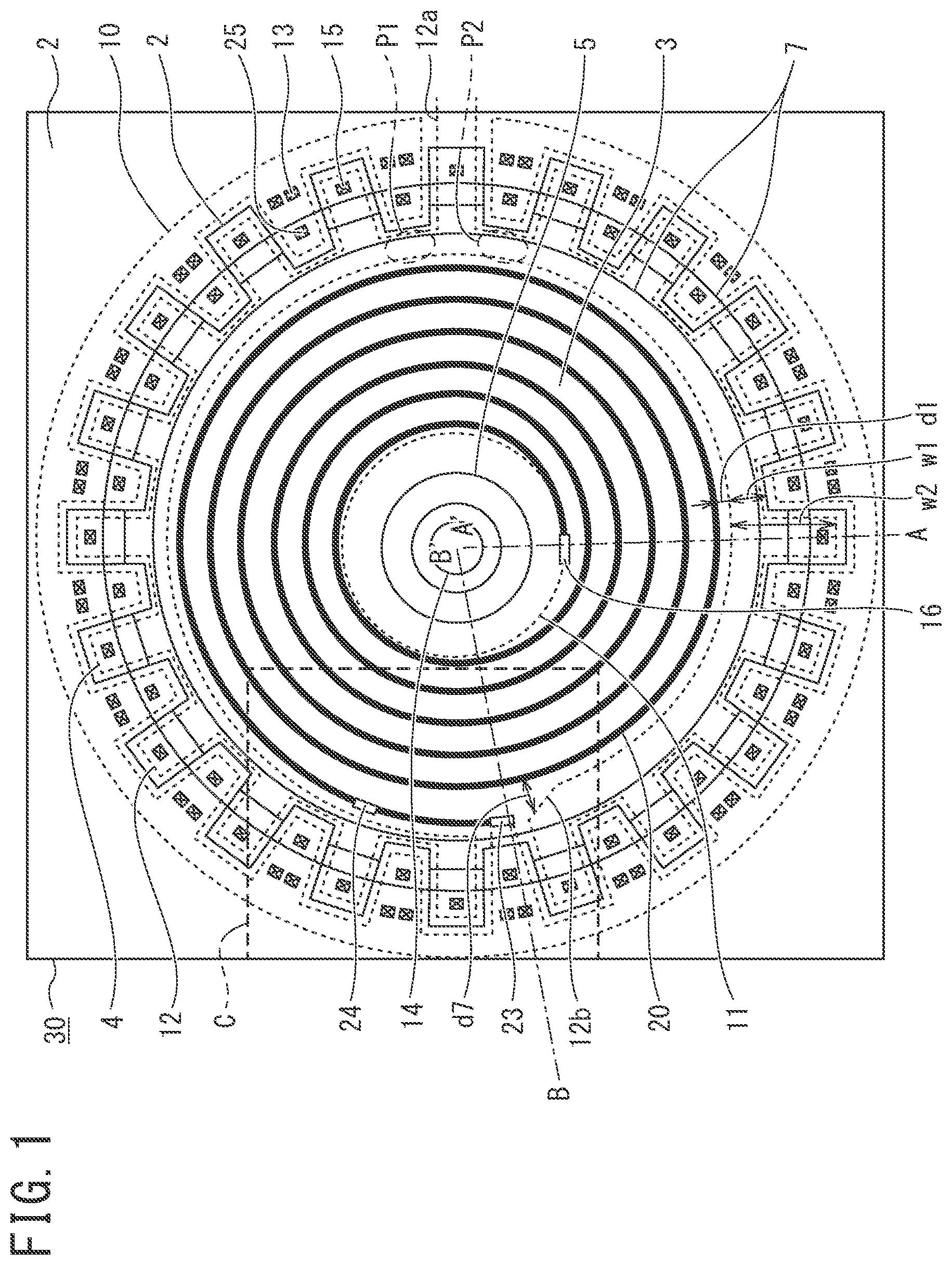Patent US12310099 Figure 1 – Semiconductor device