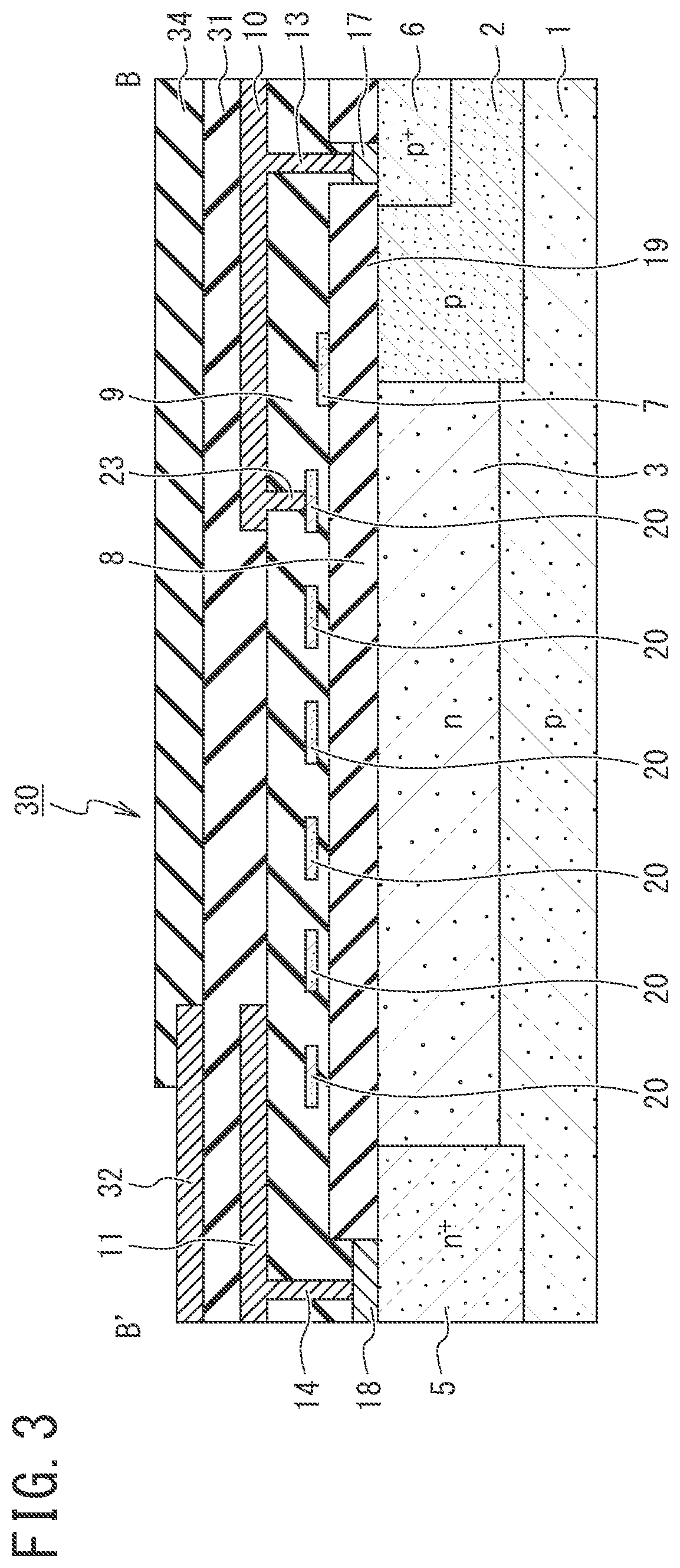 Patent US12310099 Figure 3 – Semiconductor device