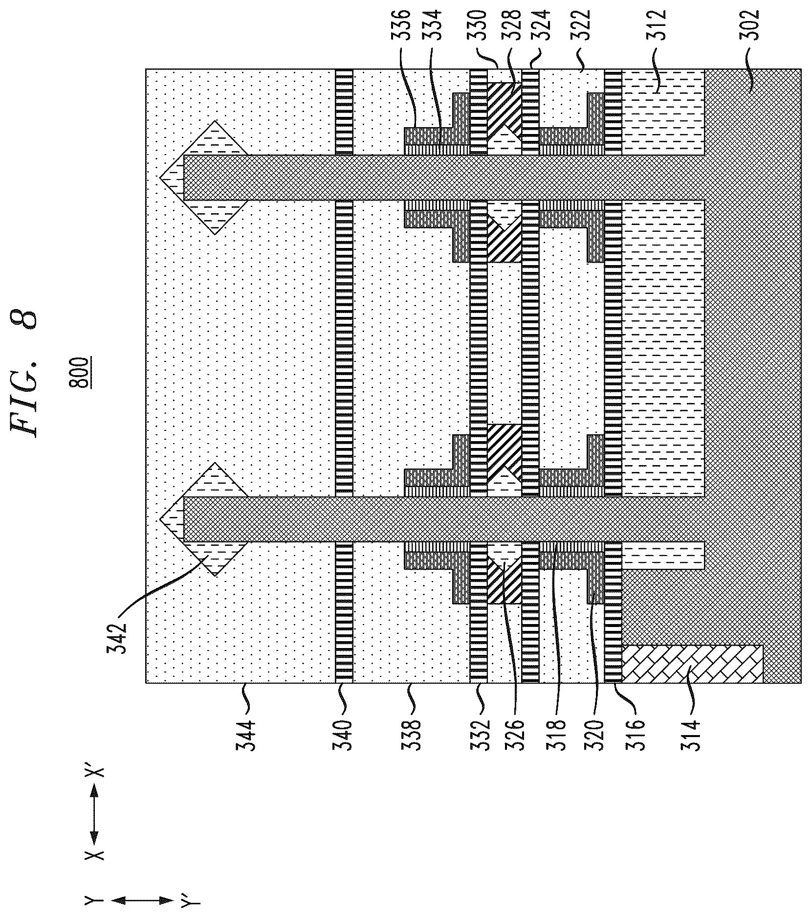 Patent US12310102 Figure 13 – Stacked vertical transport field-effect transistor logic gate structures with shared epitaxial layers