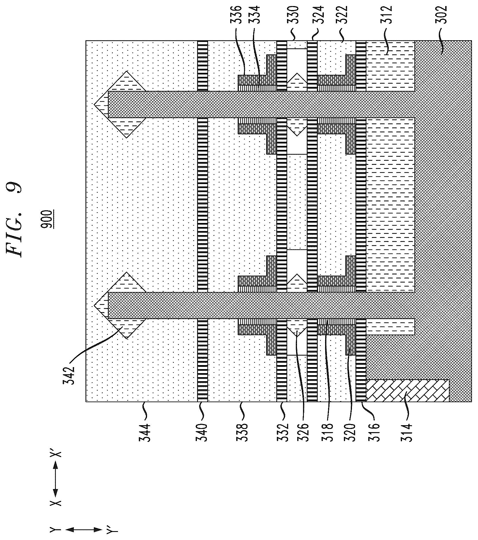 Patent US12310102 Figure 14 – Stacked vertical transport field-effect transistor logic gate structures with shared epitaxial layers