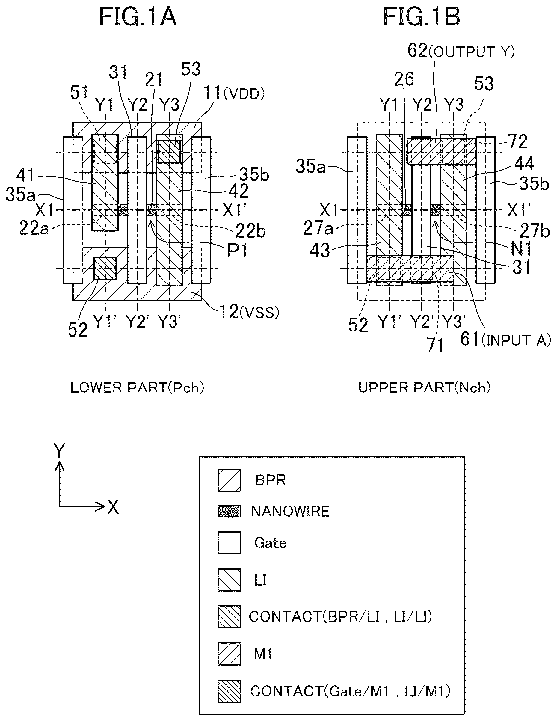 Patent US12310103 Figure 1 – Semiconductor integrated circuit device having standard cells including three dimensional transistors