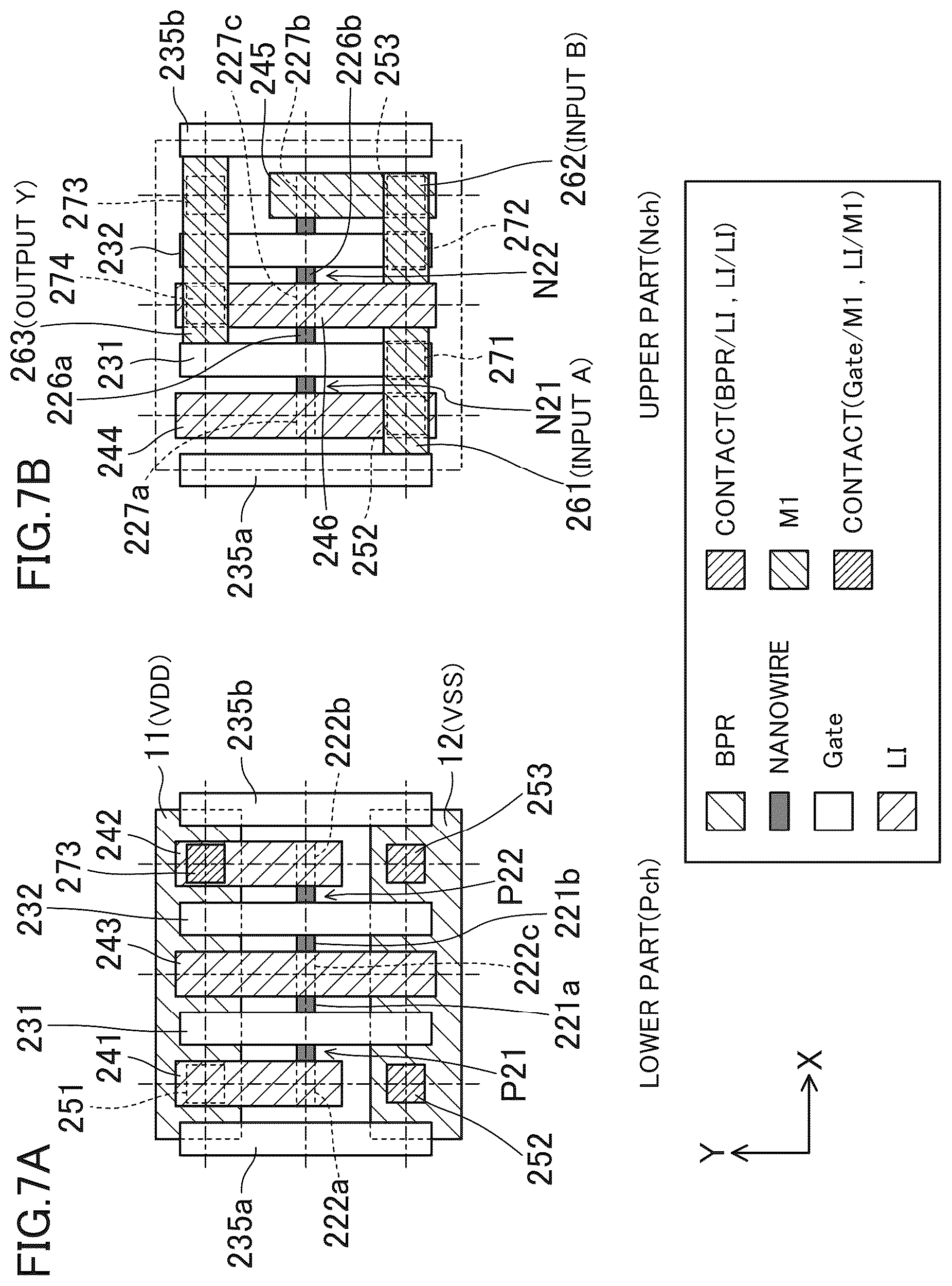 Patent US12310103 Figure 7 – Semiconductor integrated circuit device having standard cells including three dimensional transistors