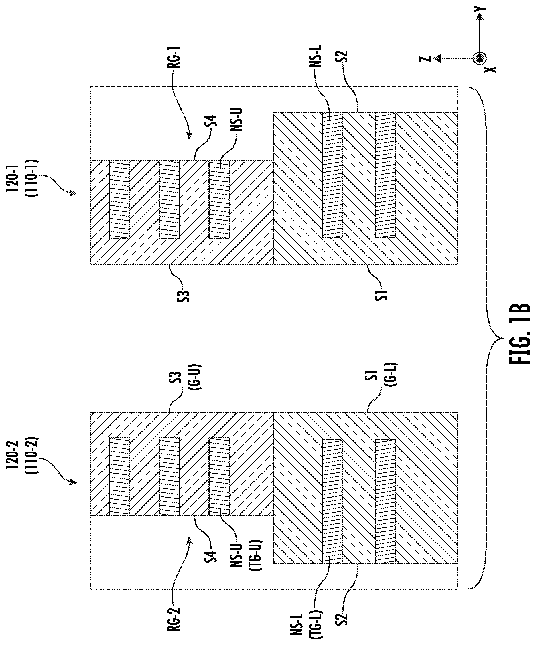 Patent US12310106 Figure 2 – Devices including stacked nanosheet transistors