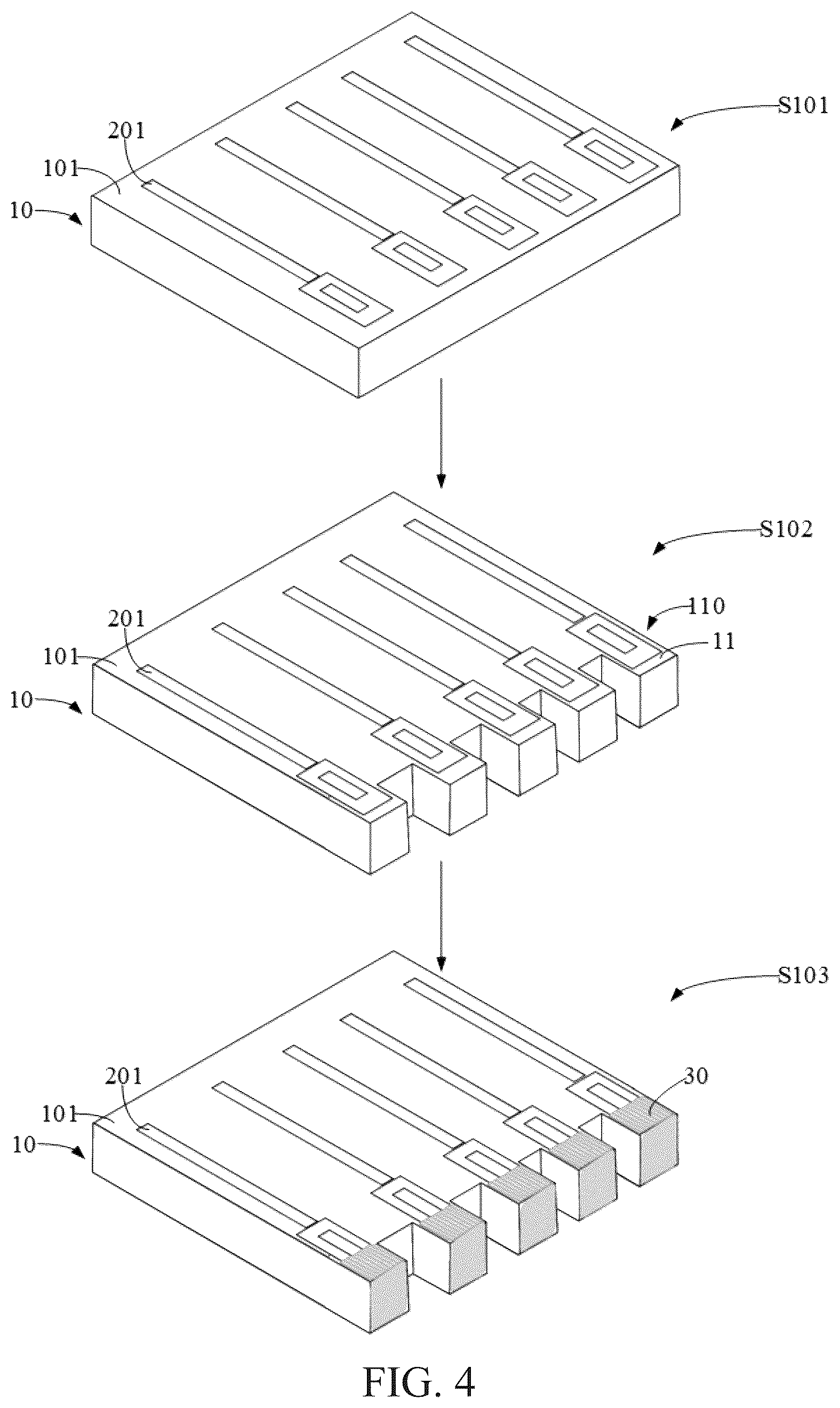Patent US12310109 Figure 3 – Display panel including a substrate having protruding portions, method for manufacturing display panel, and display device